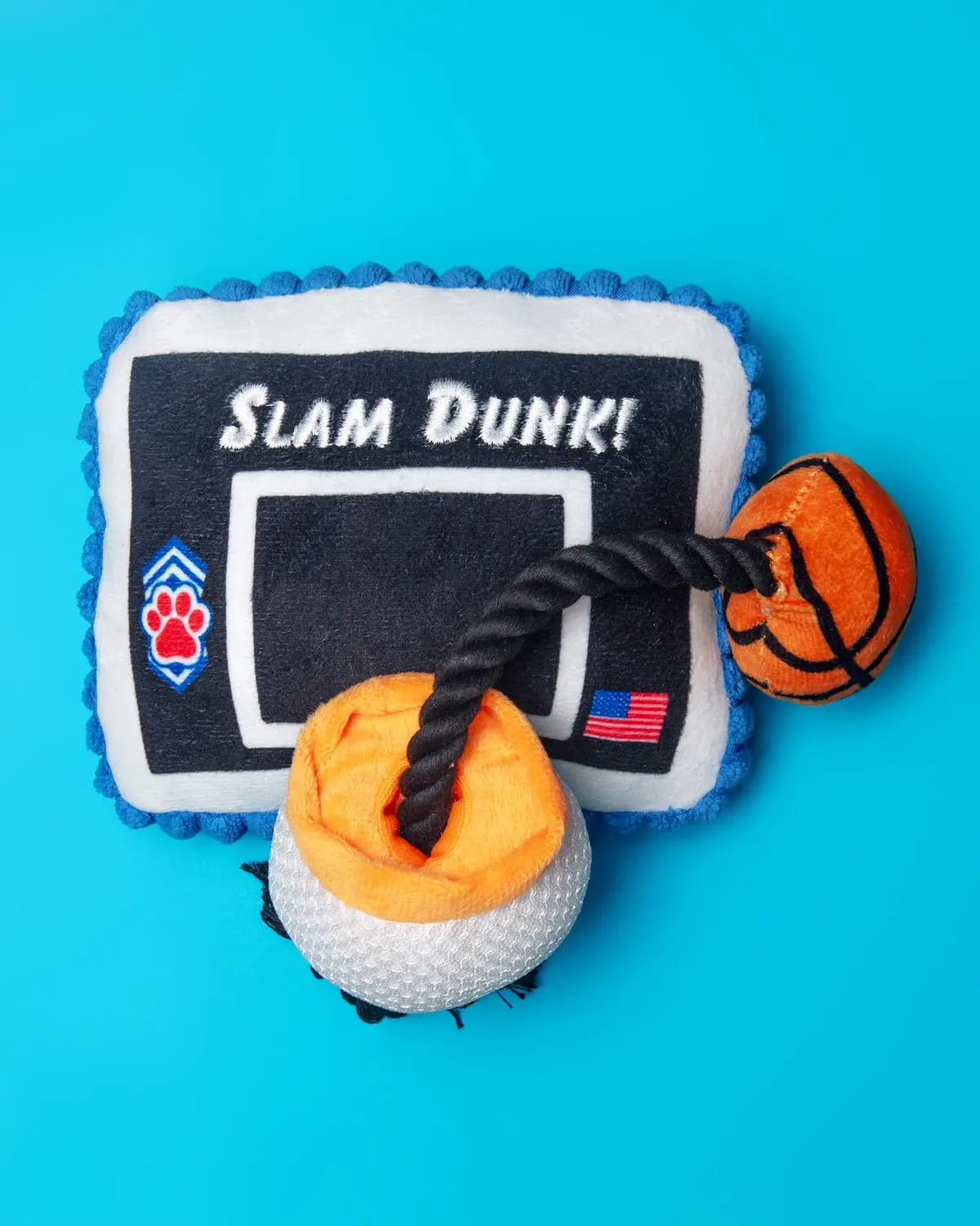 Take It To The Hoop Squeaky Plush Dog Toy 1