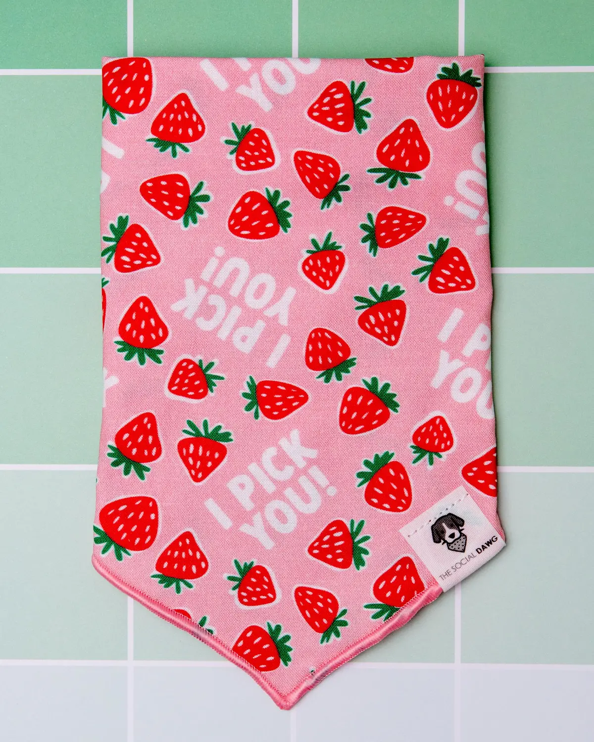 I Pick You! Strawberry Dog Bandana<Br>(Made In The Usa) (Final Sale) 1