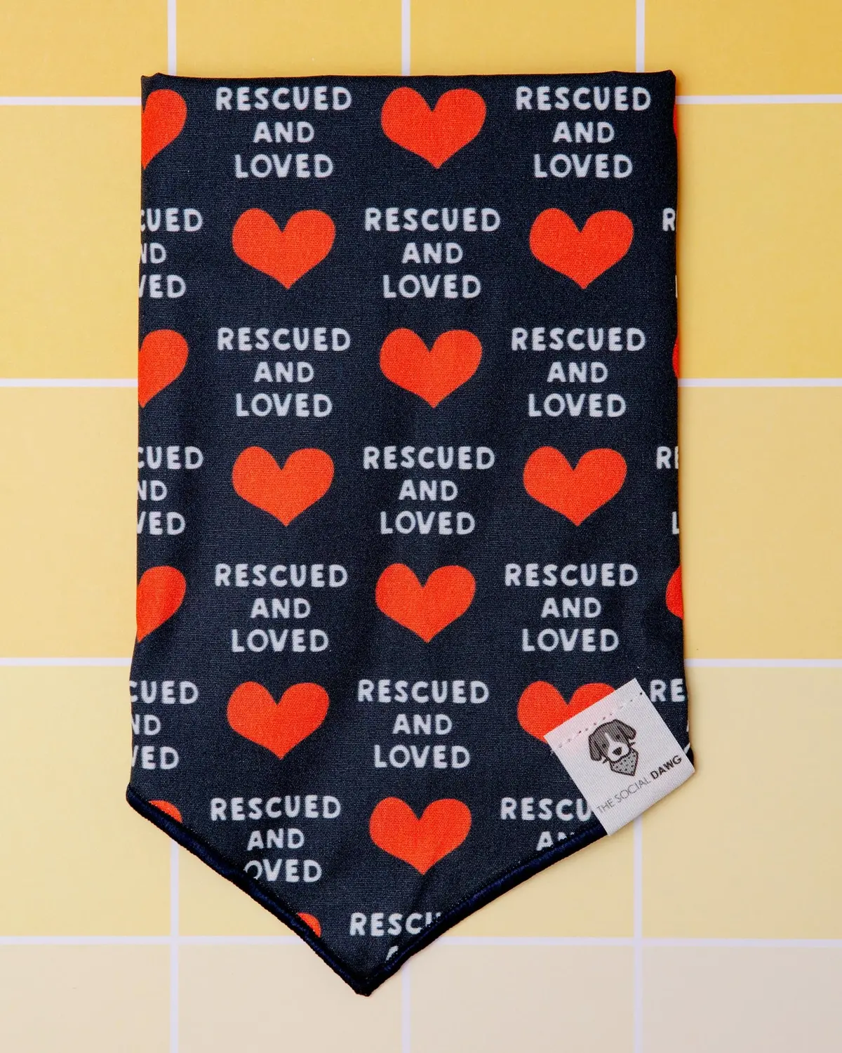 Rescued & Loved Dog Bandana (Made In The Usa) (Clearance) 1