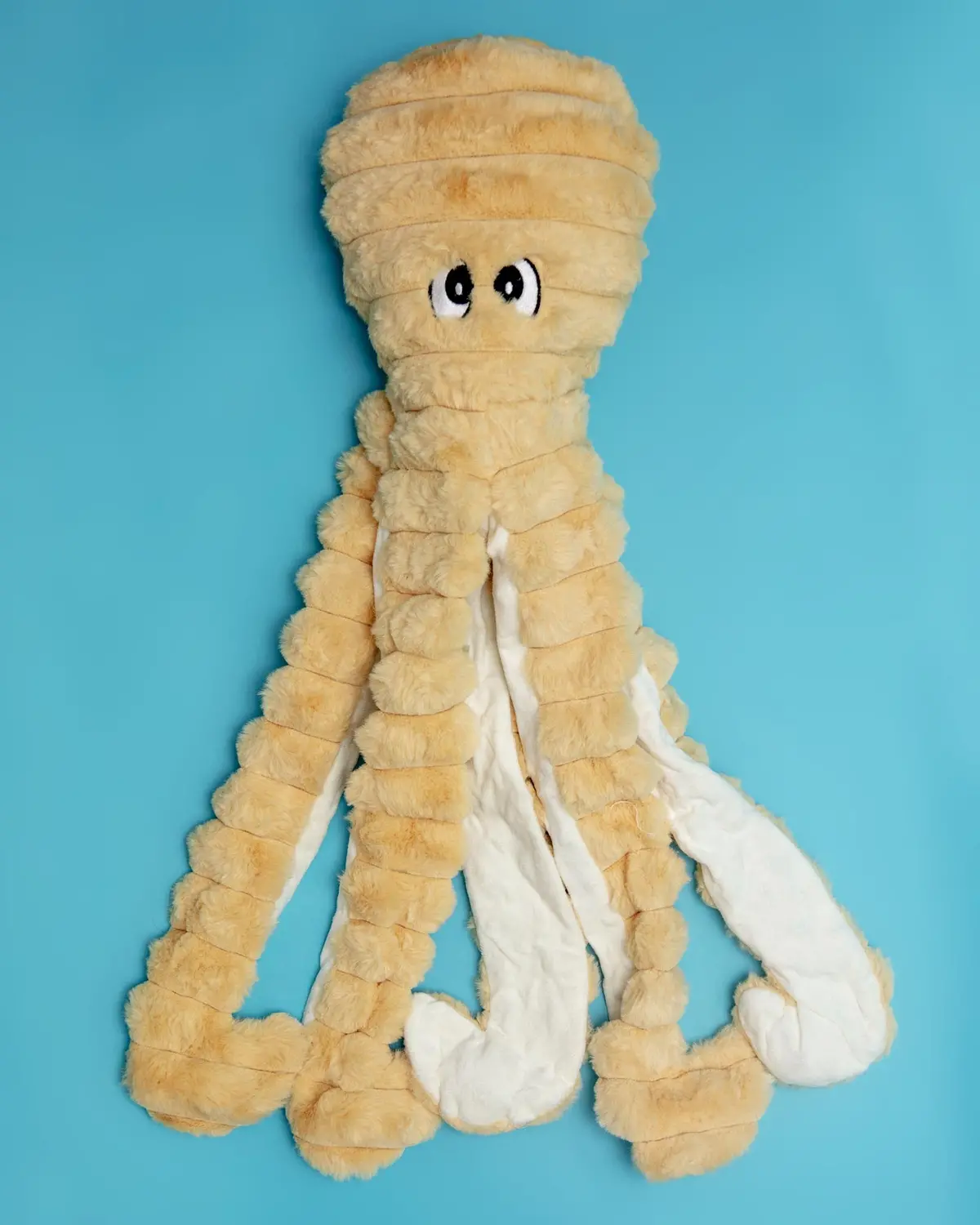 Dotty The Octopus Squeaky Plush Dog Toy In Yellow (26") 1