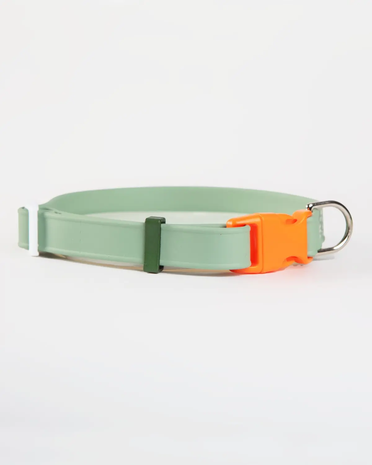 A Walk In The Park Dog Collar In Sage Green (Made In The Usa) 1
