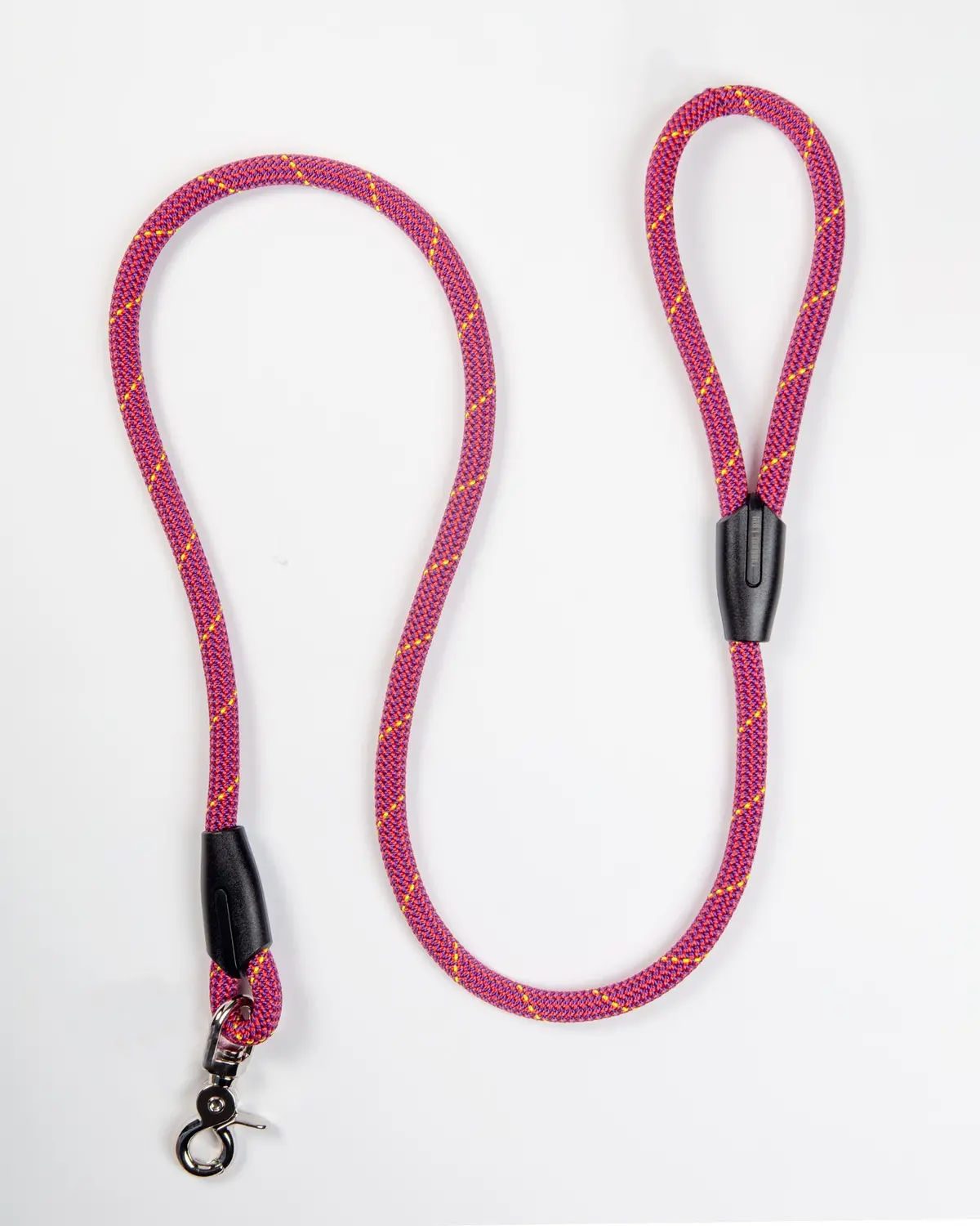 Classic Dog Leash In Mulberry Wine (Made In The Usa) 1