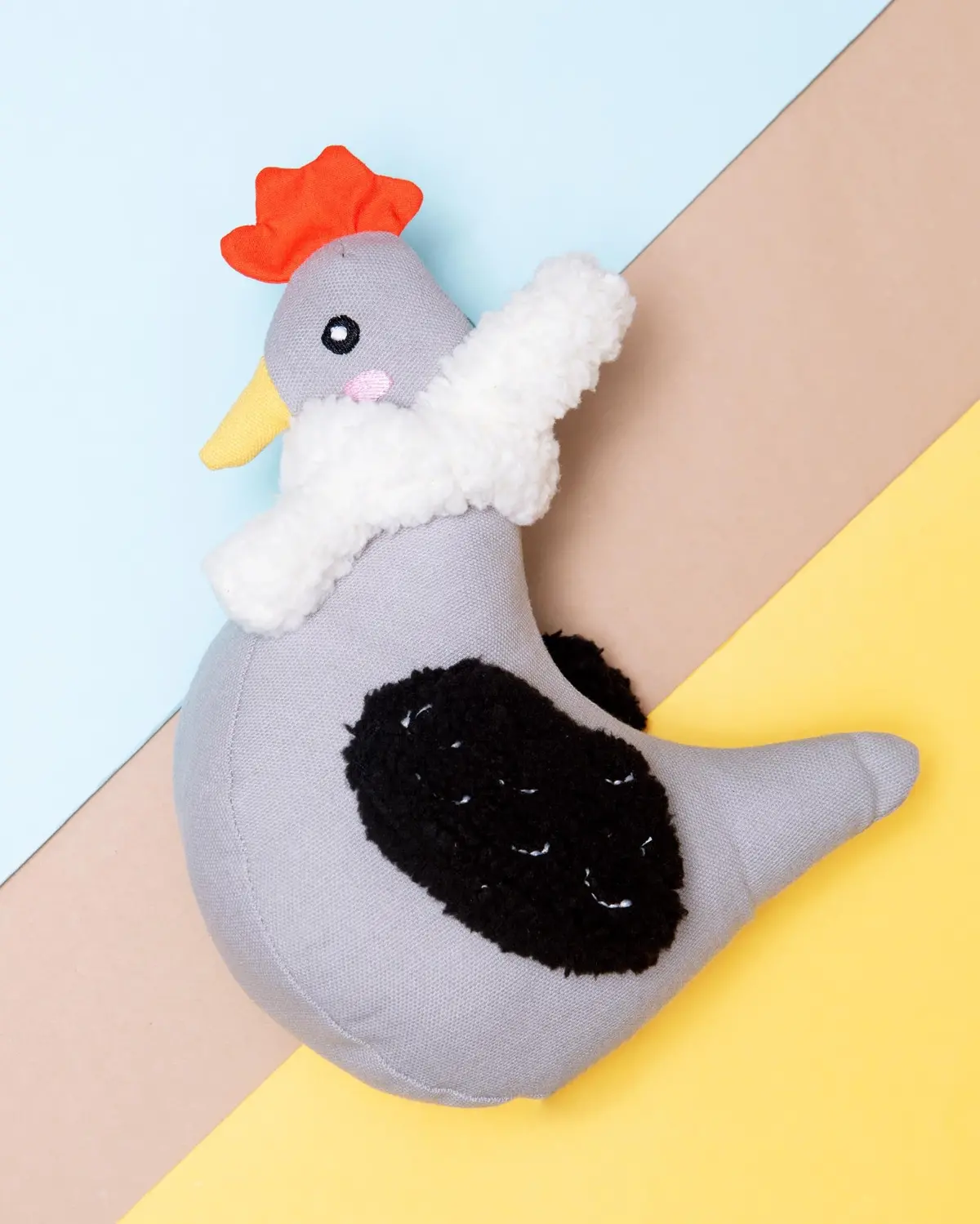 Cotton Cuddler Chicken Squeaky Plush Dog Toy (Final Sale) 1