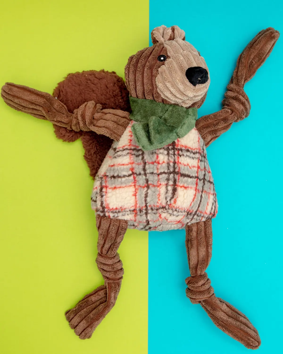 Pistachio Squirrel Knottie Dog Plush Toy 1