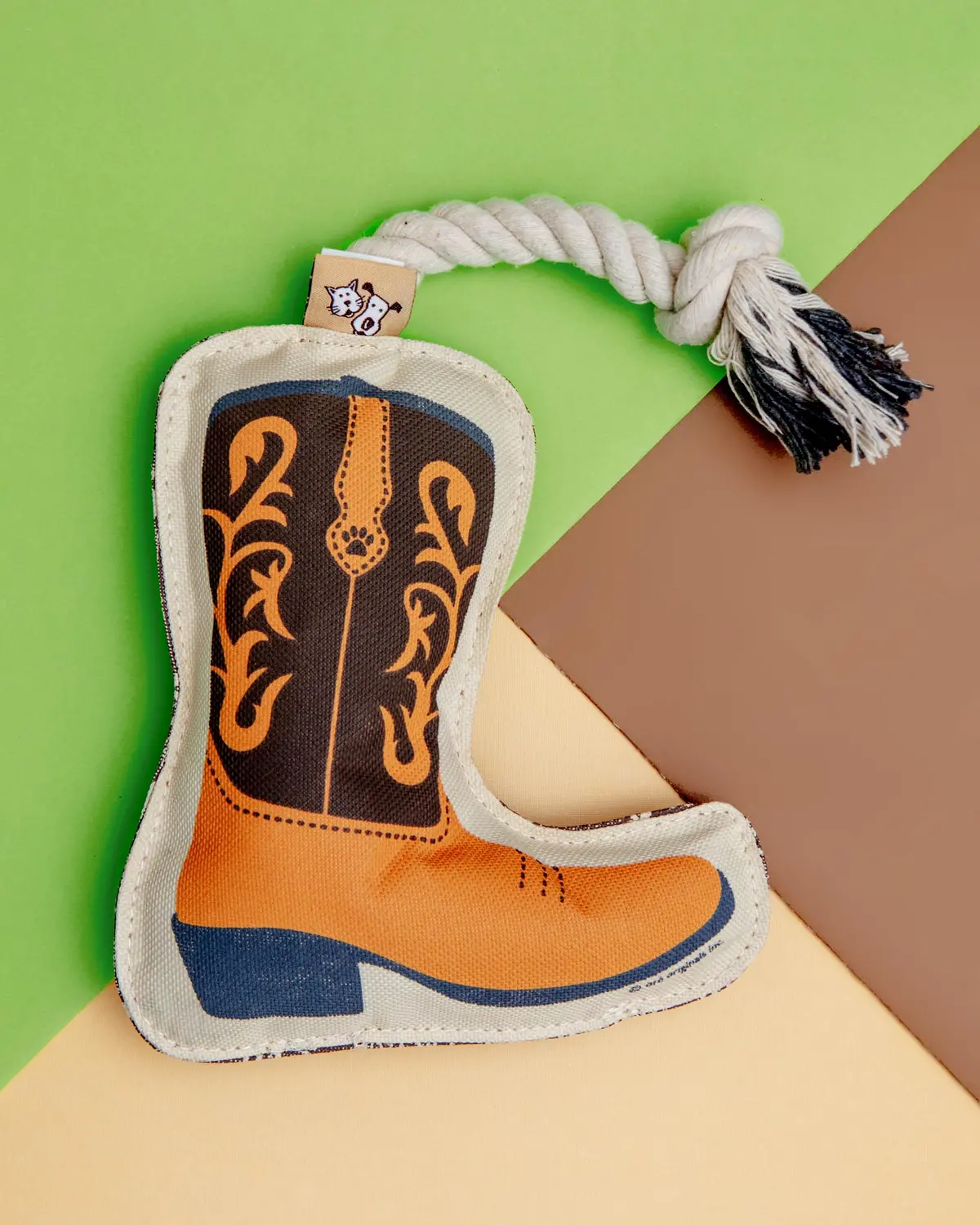 Cowboy Boot Rope Dog Toy 1