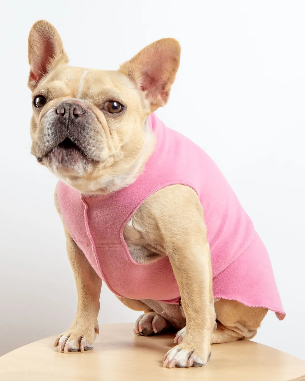 Stretch Fleece Pullover In Rose Pink 1