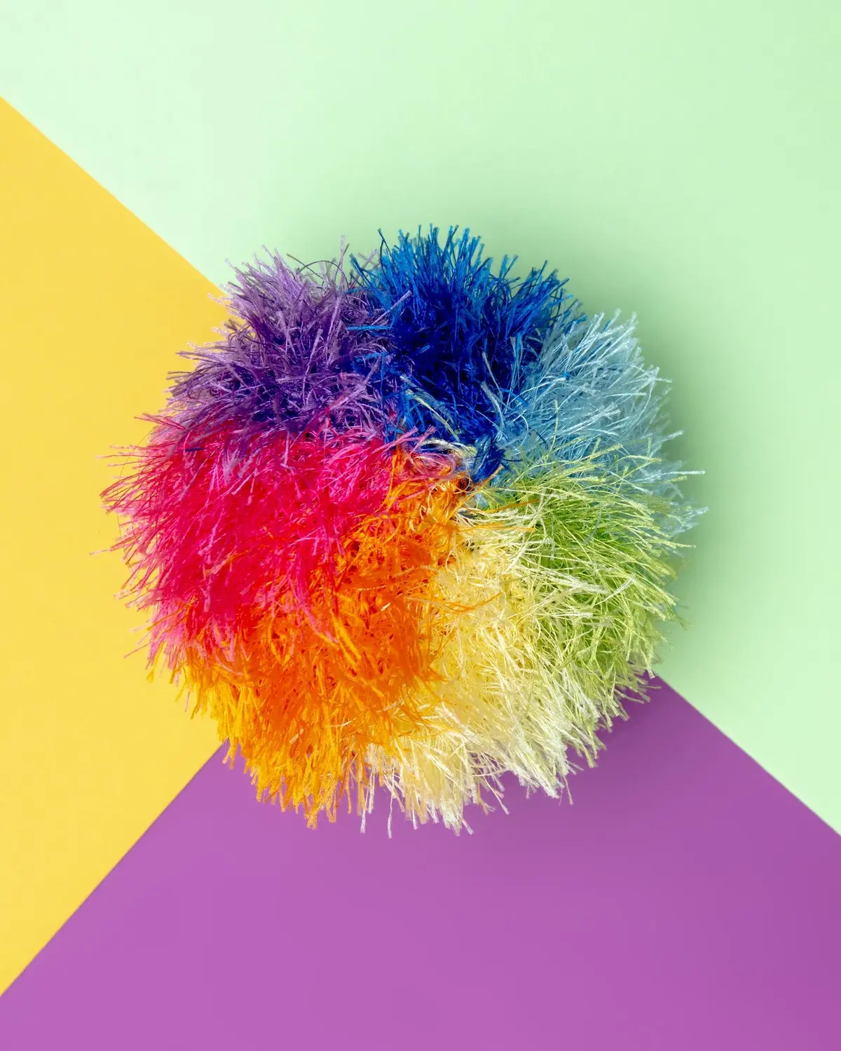 Rainbow Ball Handmade Squeaky Dog Toy (Final Sale) 1