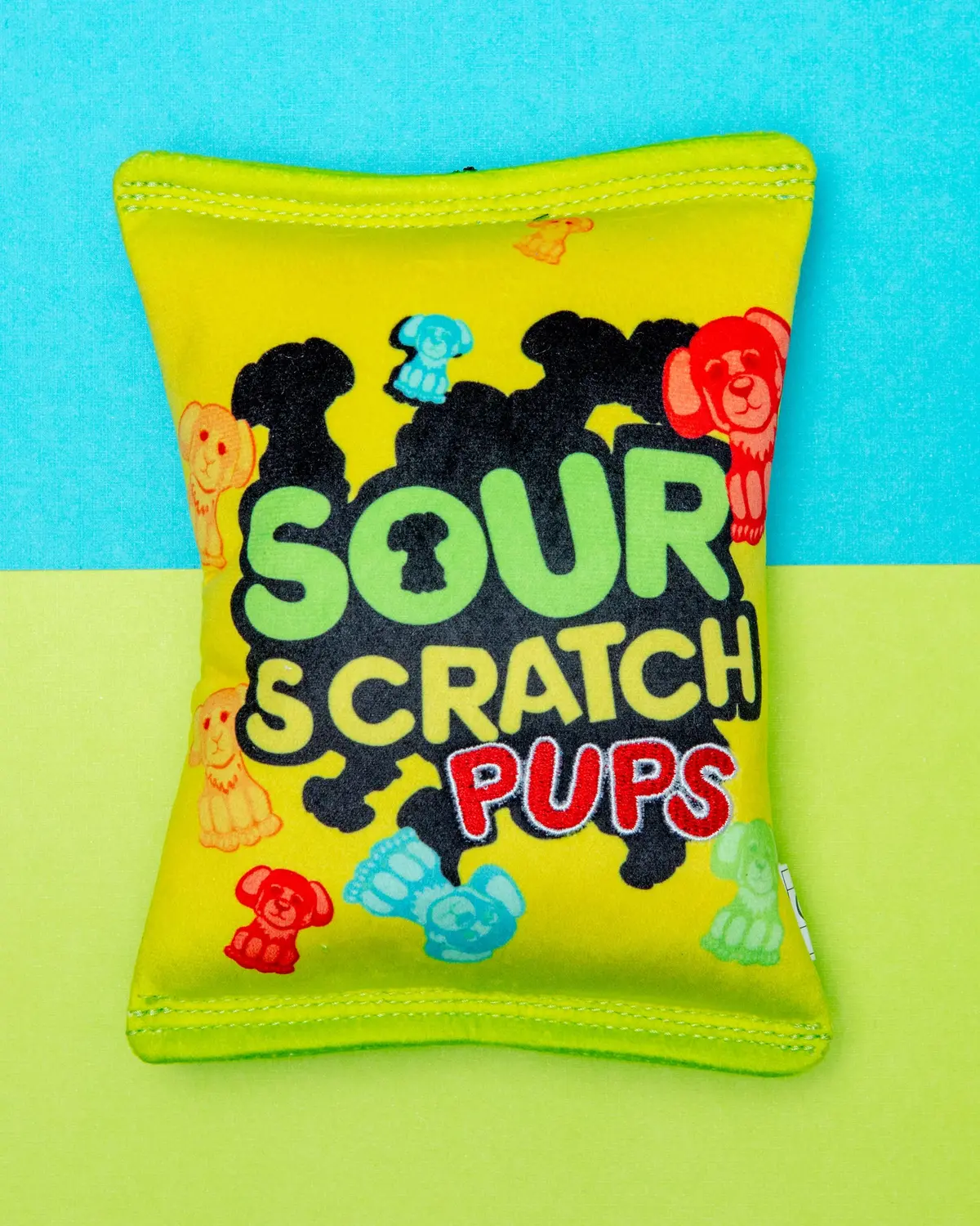 Sour Scratch Pups Squeaky Dog Toy 1