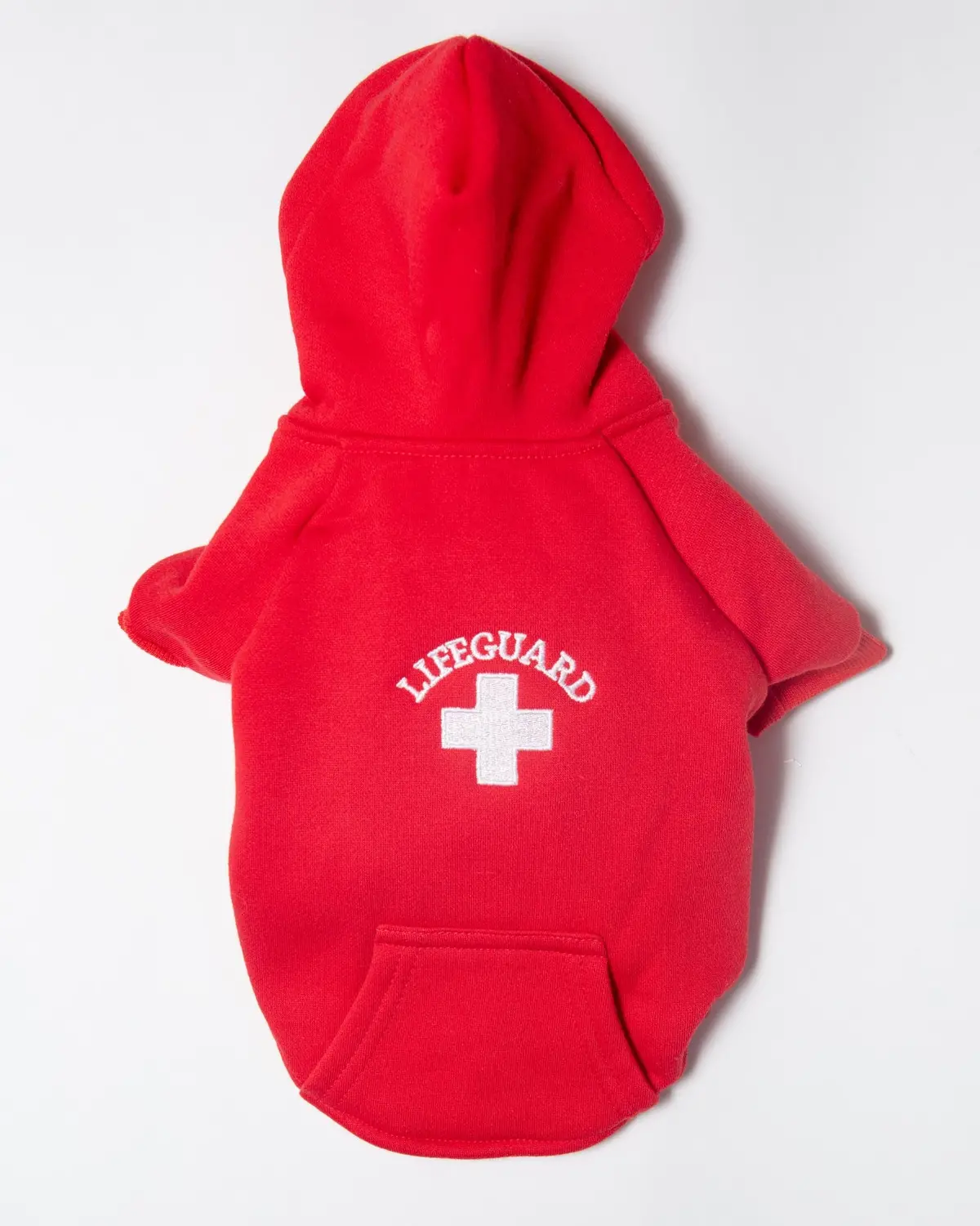 Lifeguard Dog Hoodie In Red (Final Sale) 1