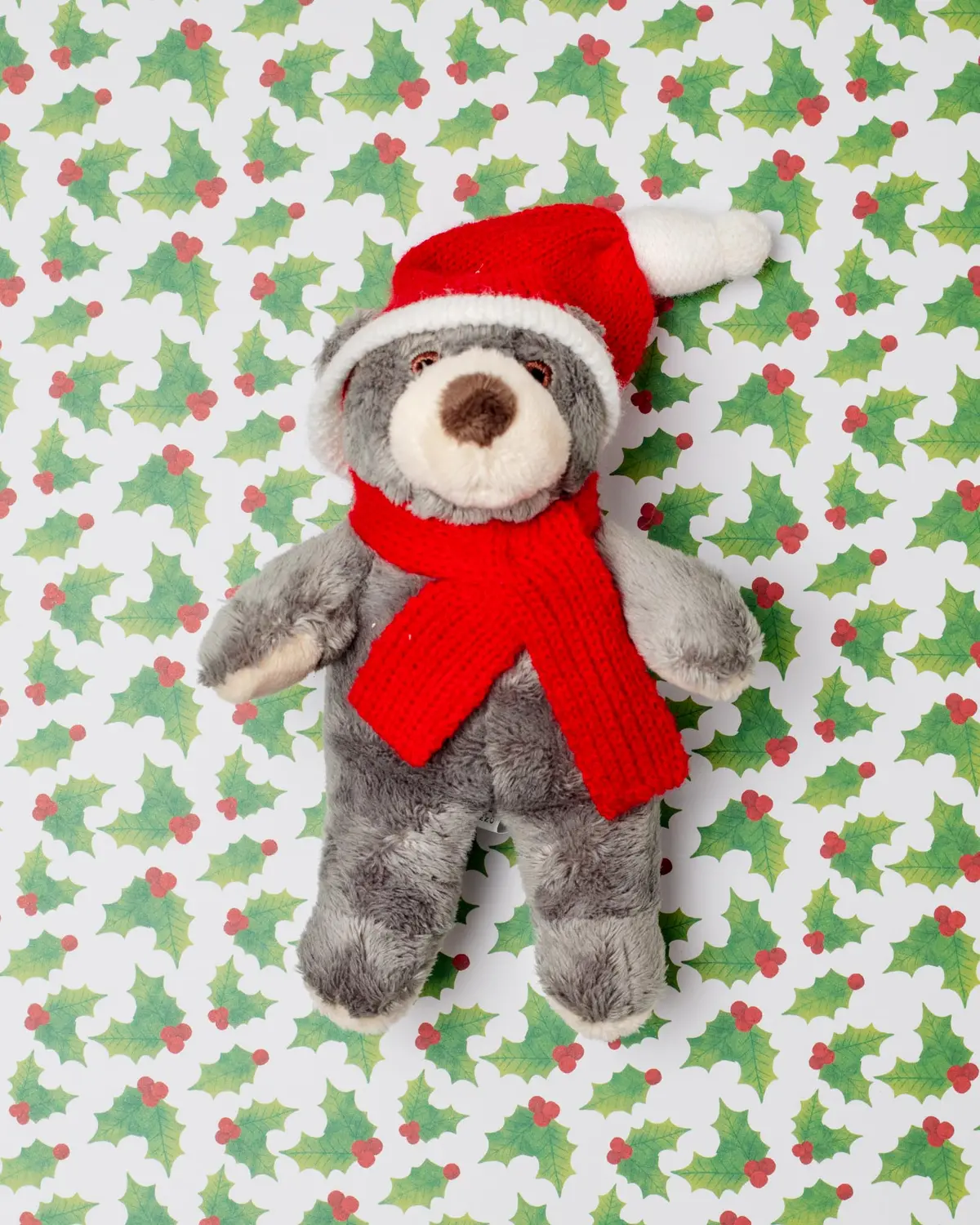 Nicky Bear Cub Holiday Plush Squeaky Dog Toy 1