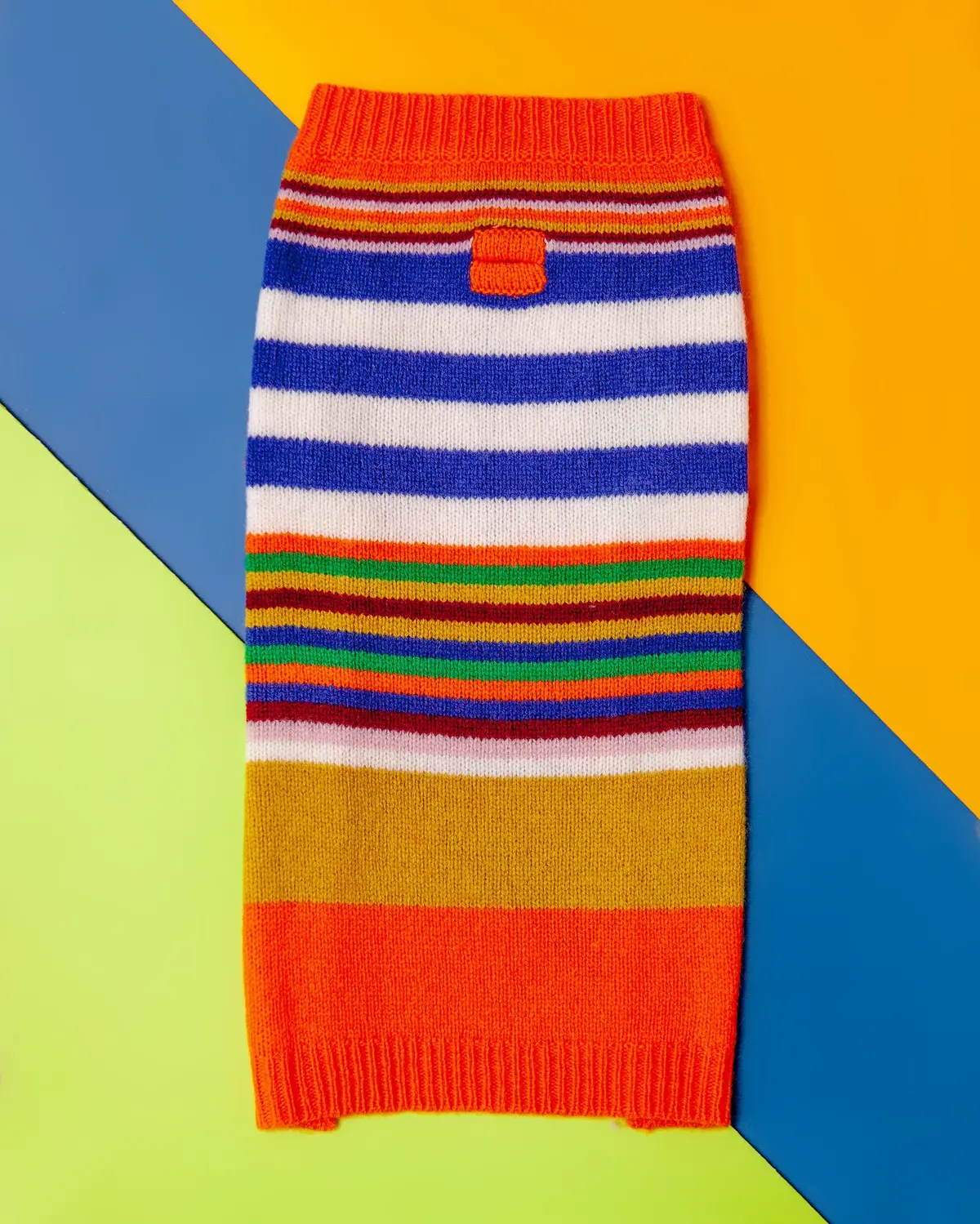 Multi-Striped Wool Dog Sweater << Final Sale >> 1