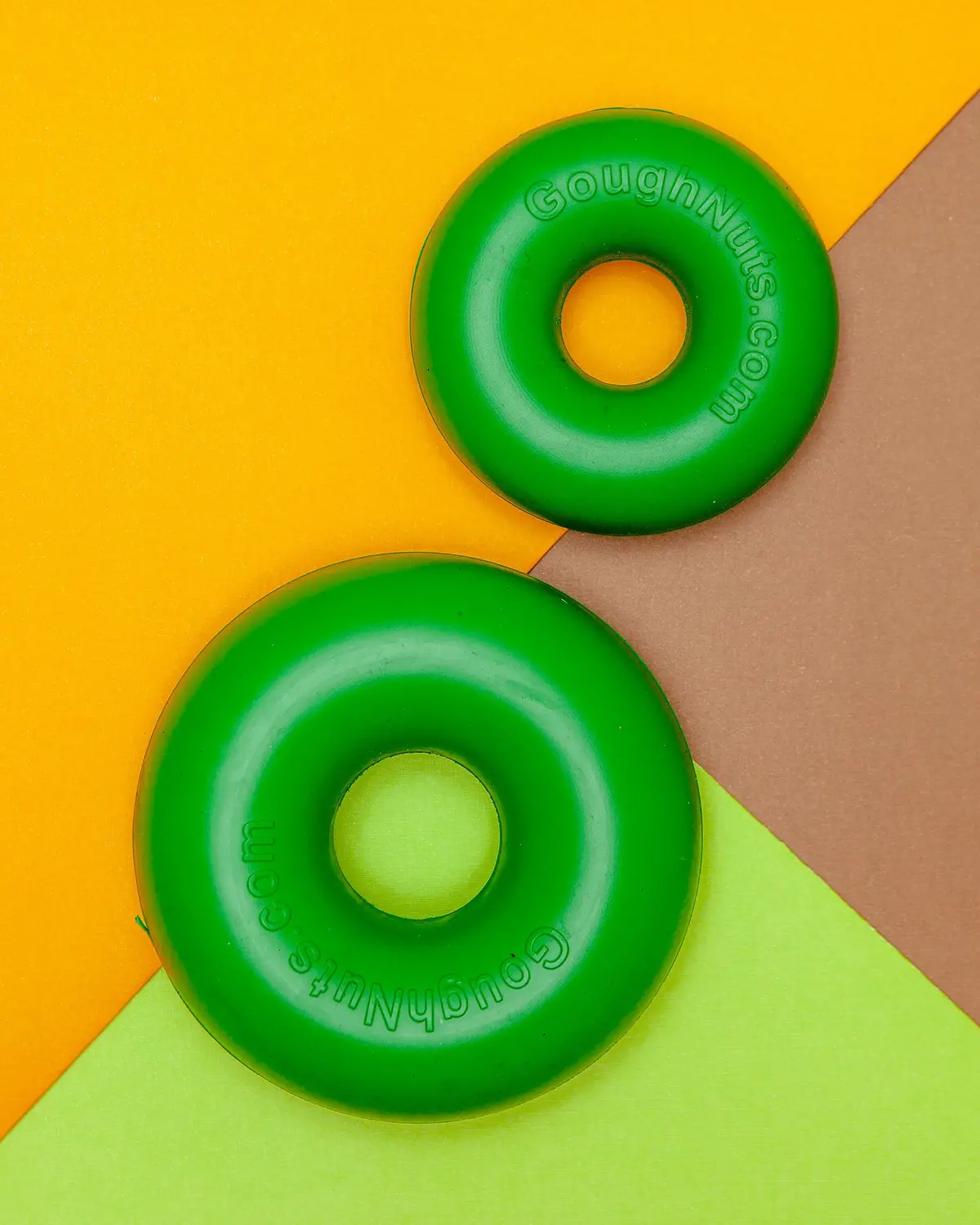 Green Ring Guaranteed-Tough Rubber Dog Toy (Made In The Usa) 1