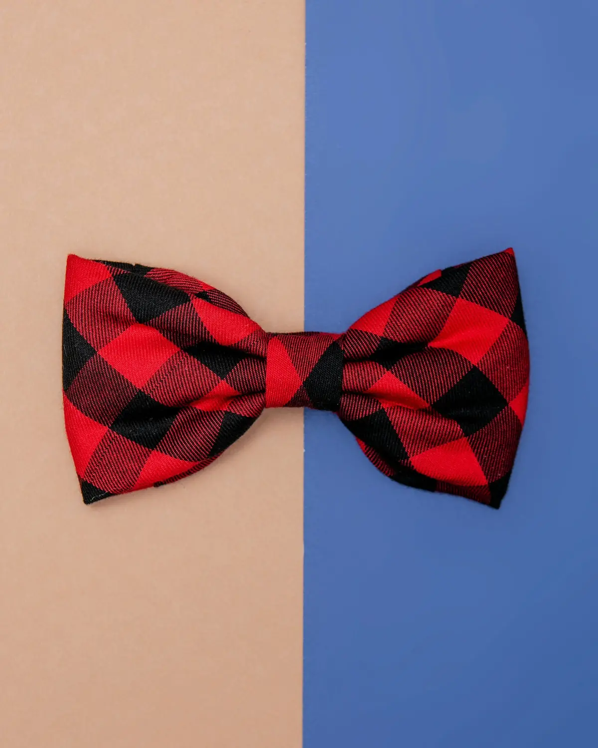 Buffalo Plaid Dog Bow Tie 1