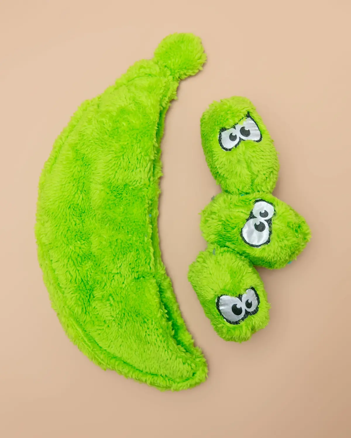 Peas In A Pod Plush Interactive Plush Dog Toy (Made In The Usa) << Clearance >> 1