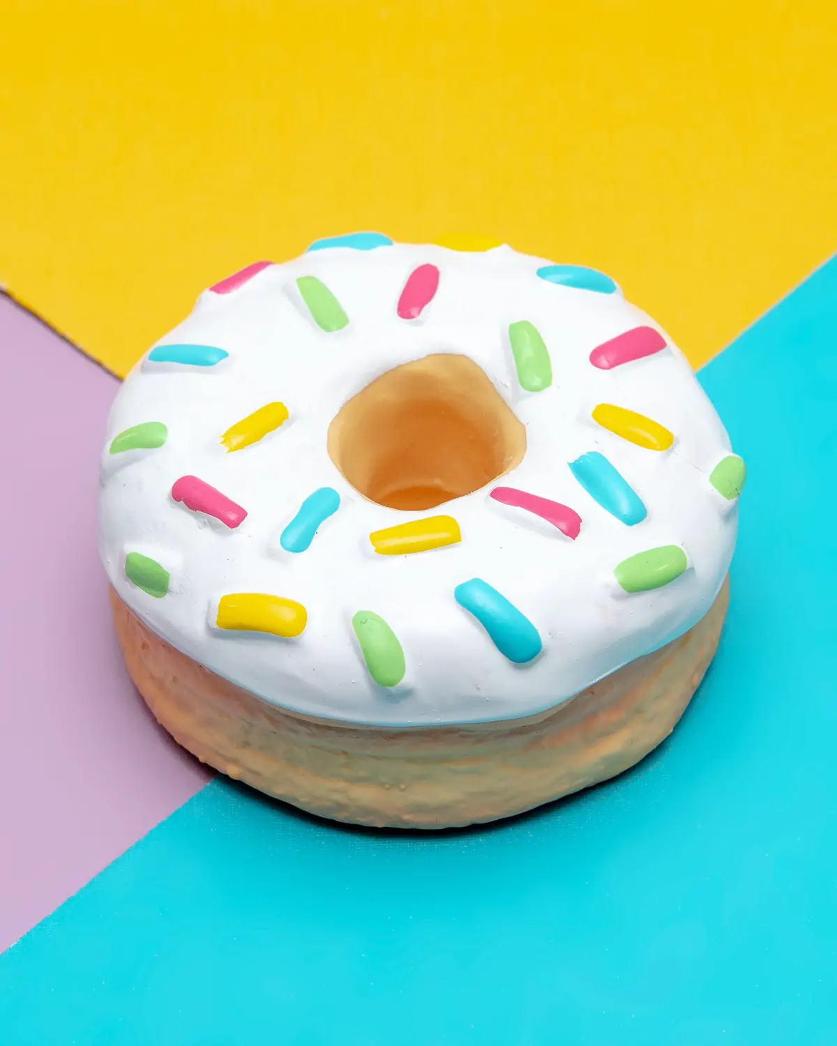 Donut Latex Squeaky Dog Toy 1