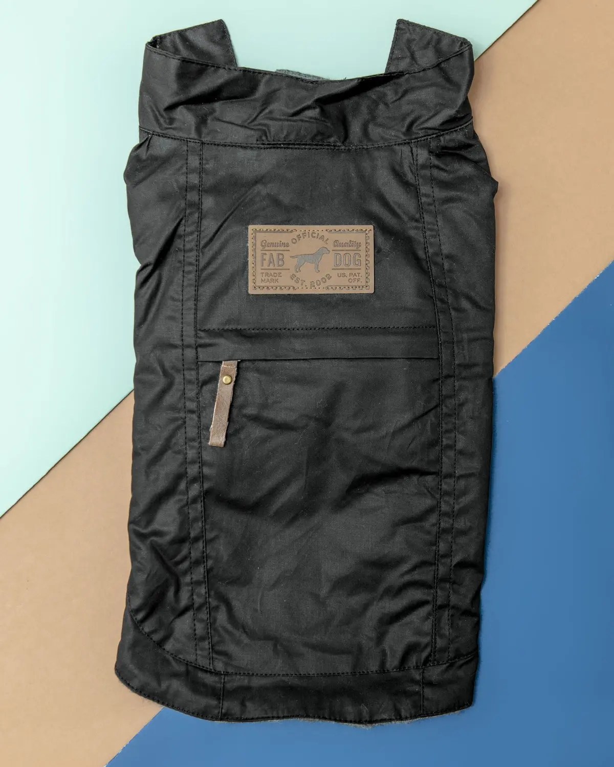 Waxed Utility Dog Coat In Black << Clearance >> 1