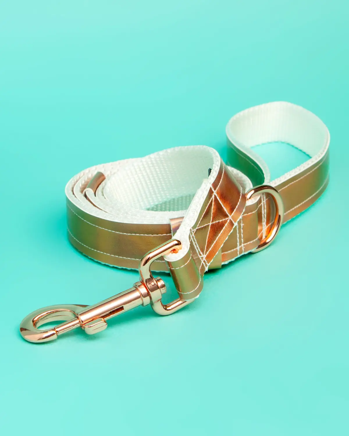Unicorn Shimmer Vegan Leather Dog Leash (Final Sale) 1