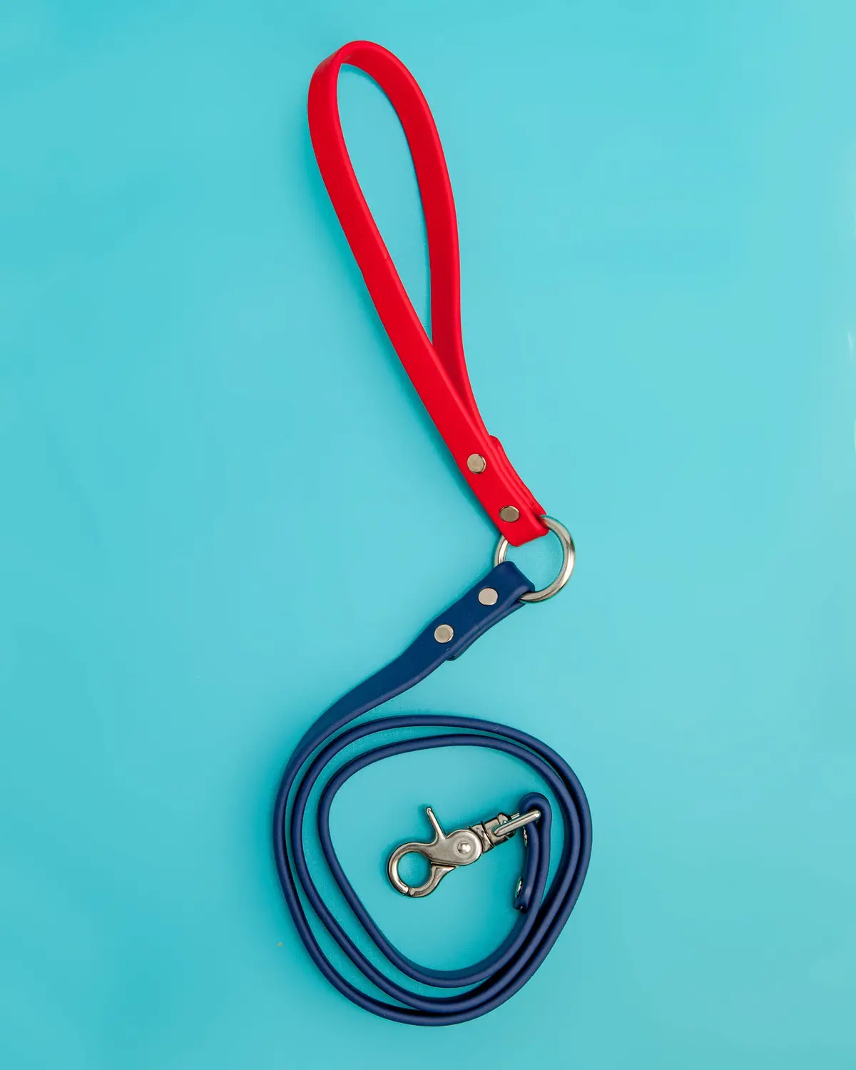 City Leash In Red & Navy 1