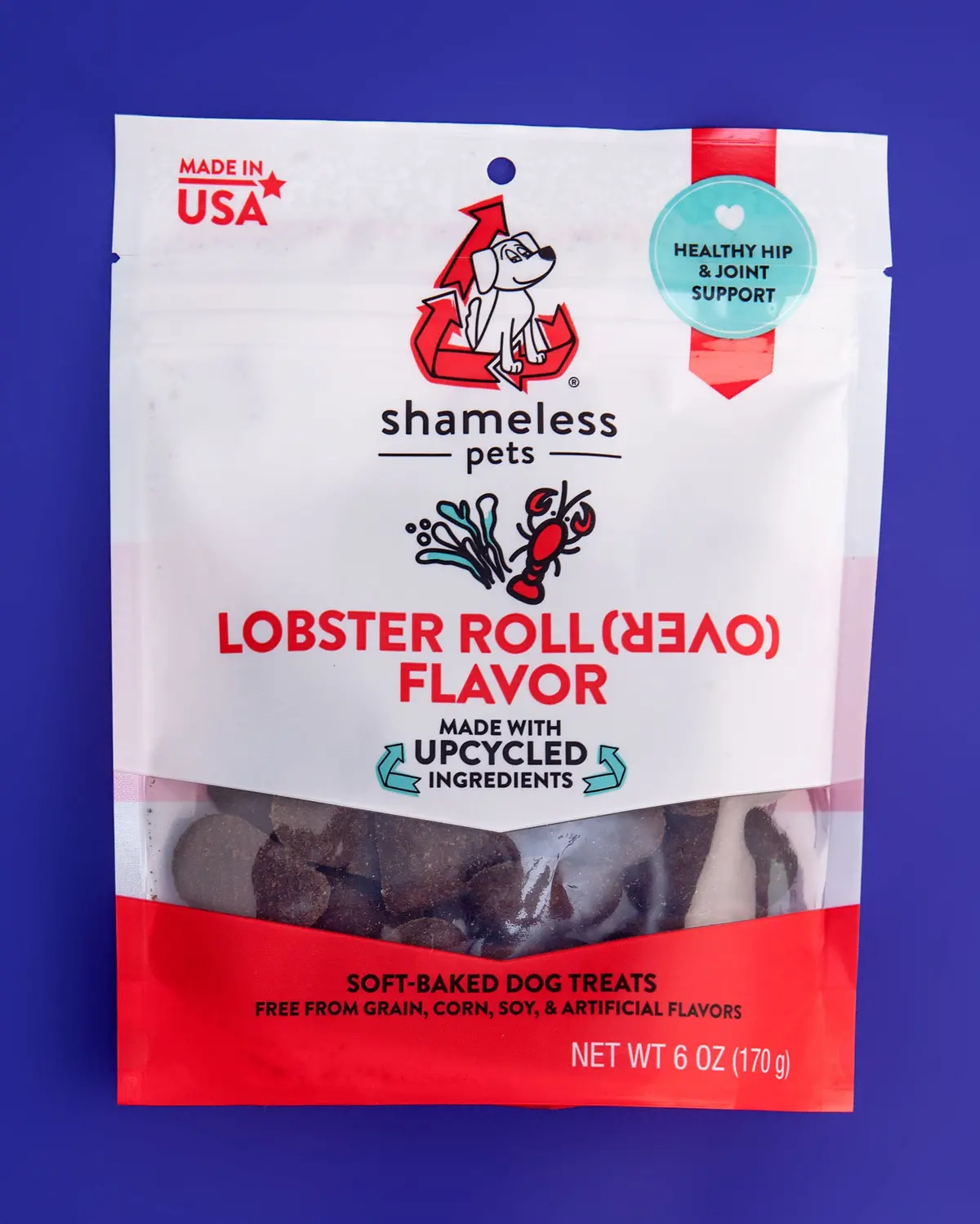 Lobster Roll (Over) Soft Baked Upcycled Dog Treats 1