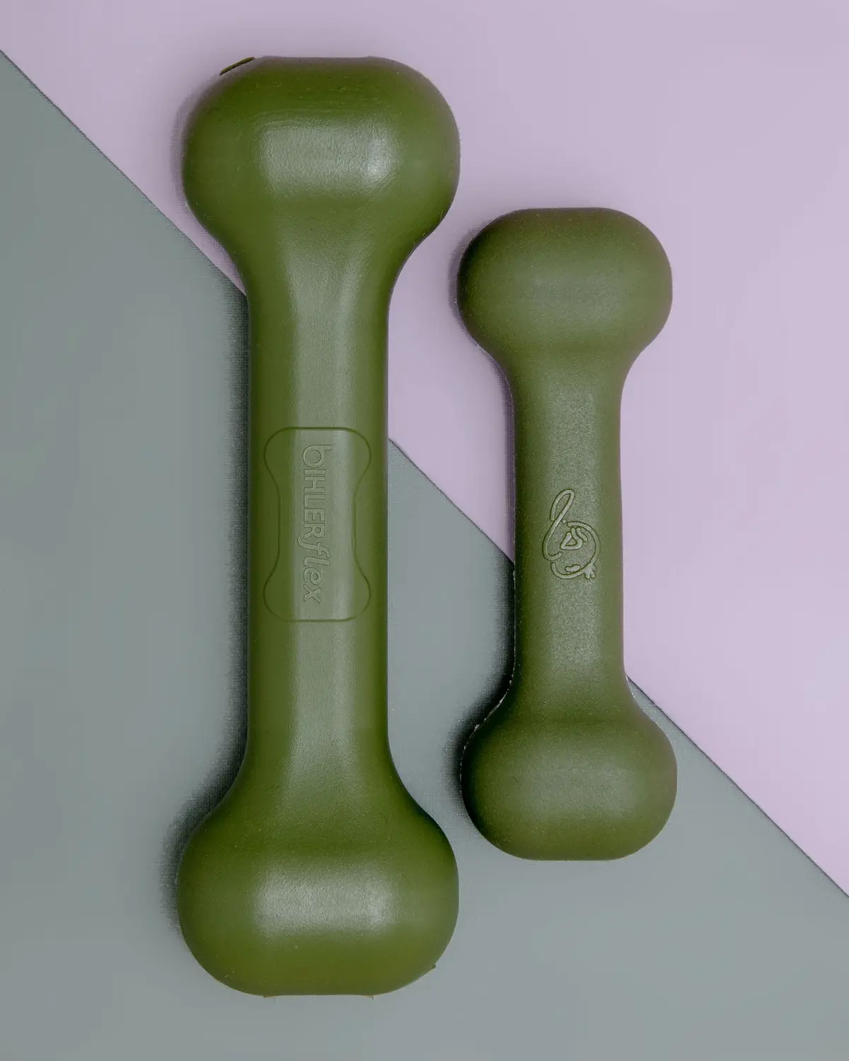 The Perfect Bone Dog Toy In Olive Green (Made In The Usa) 1
