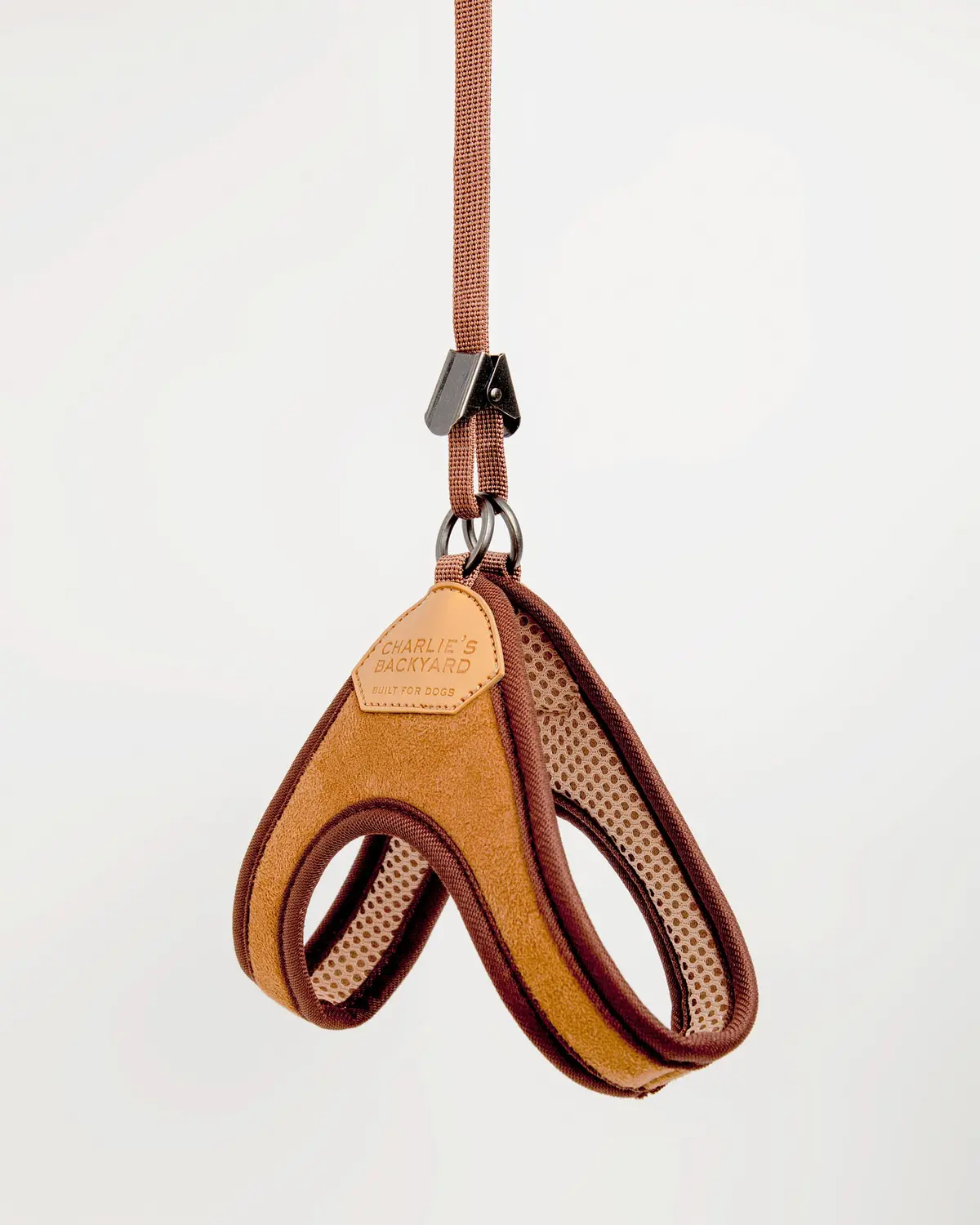 Adjustable Easy Dog Harness In Tan 1