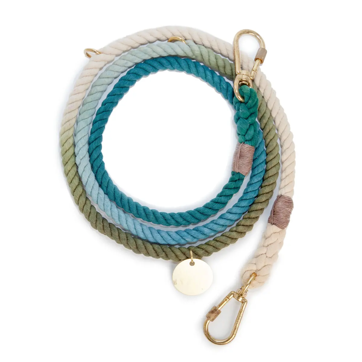 Adjustable Rope Dog Lead In Catskill Ombre (Final Sale) 1