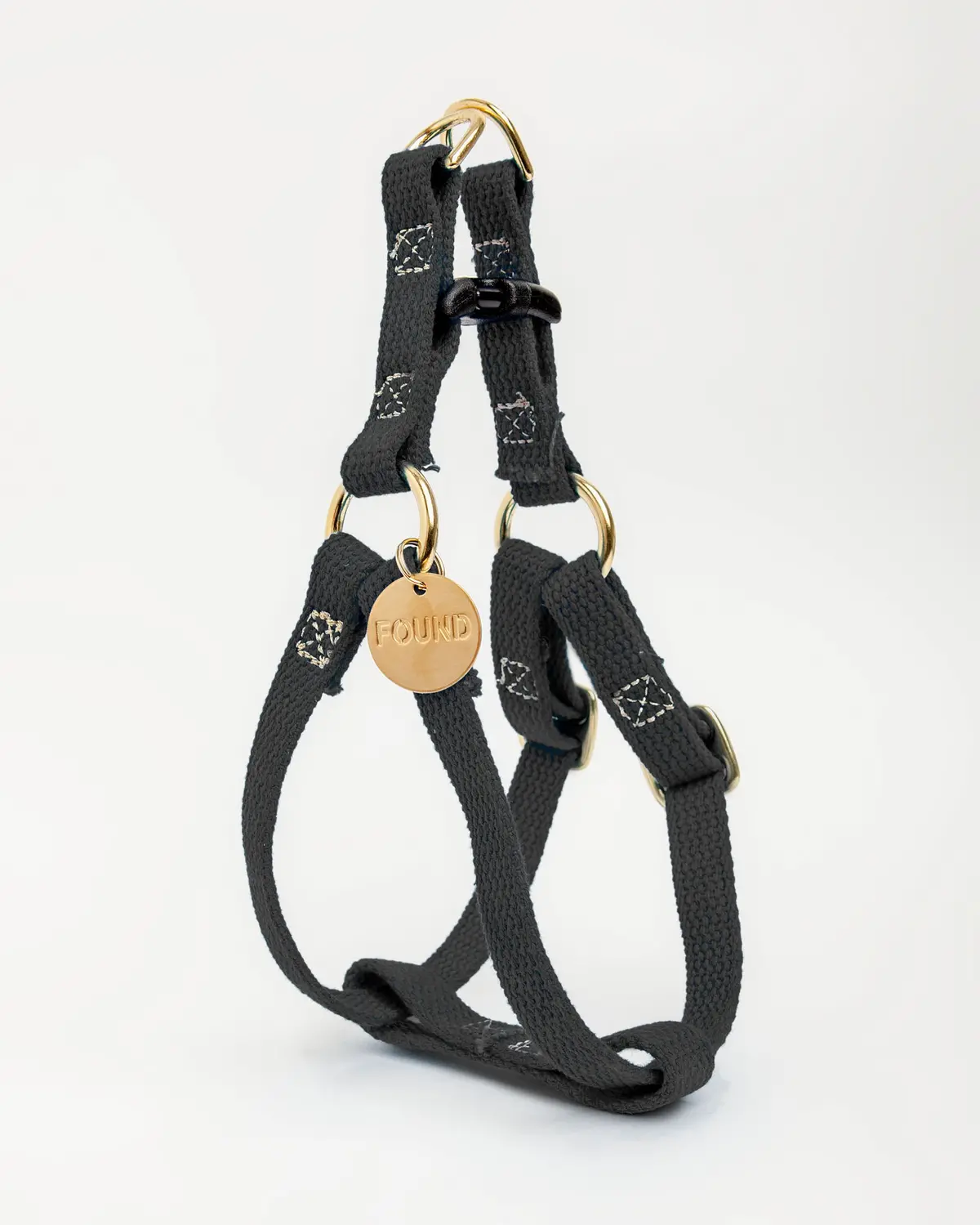 Cotton Webbing Dog Harness In Black (Made In The Usa) (Final Sale) 1