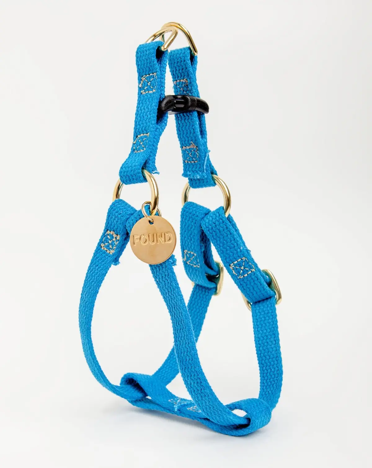 Cotton Webbing Dog Harness In Teal << Final Sale >> 1