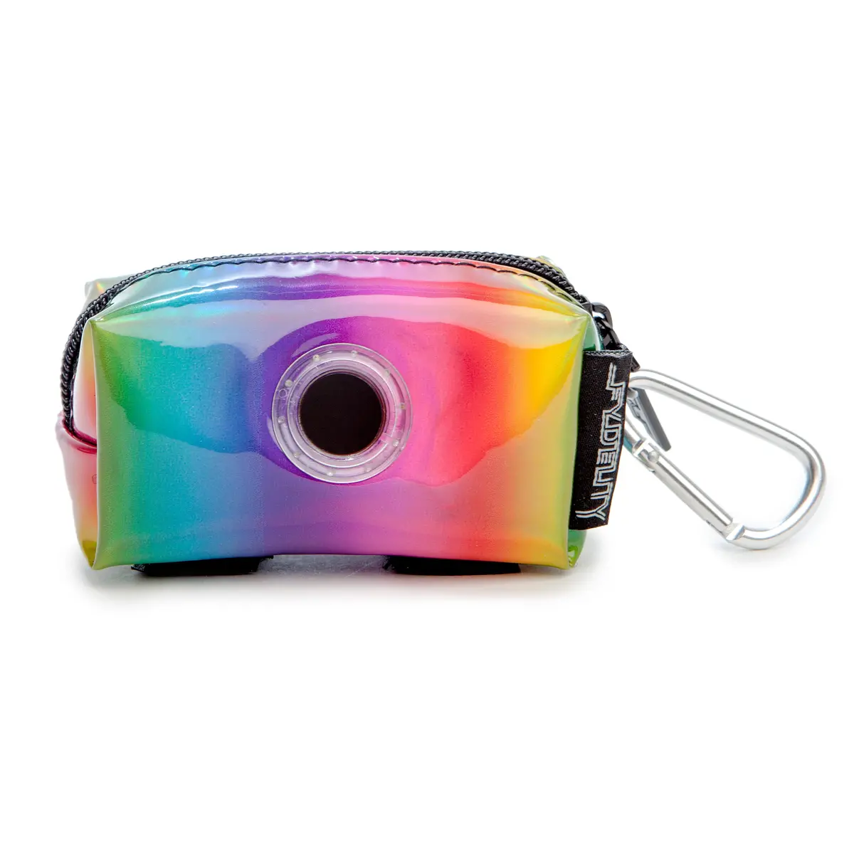 Fydelity | Poopy Cute Poop Bag Holder In Metallic Rainbow 1