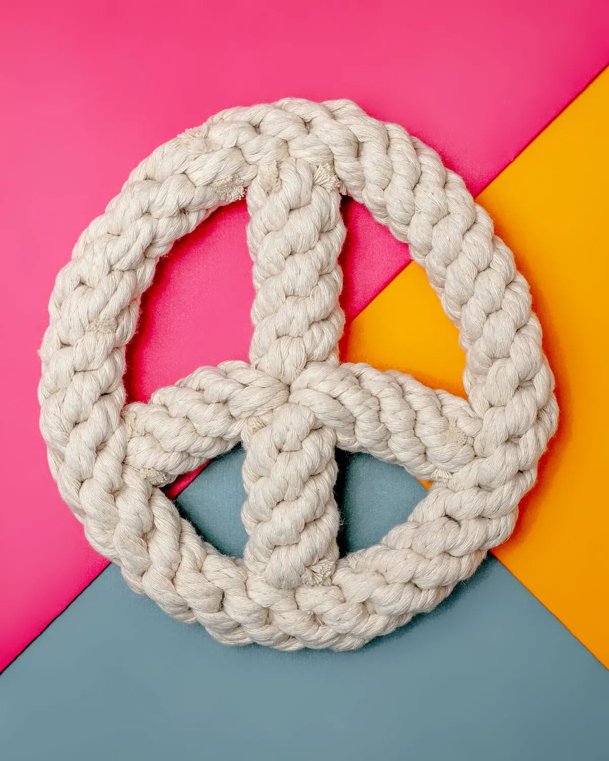 Peace On Earth Rope Dog Toy 1