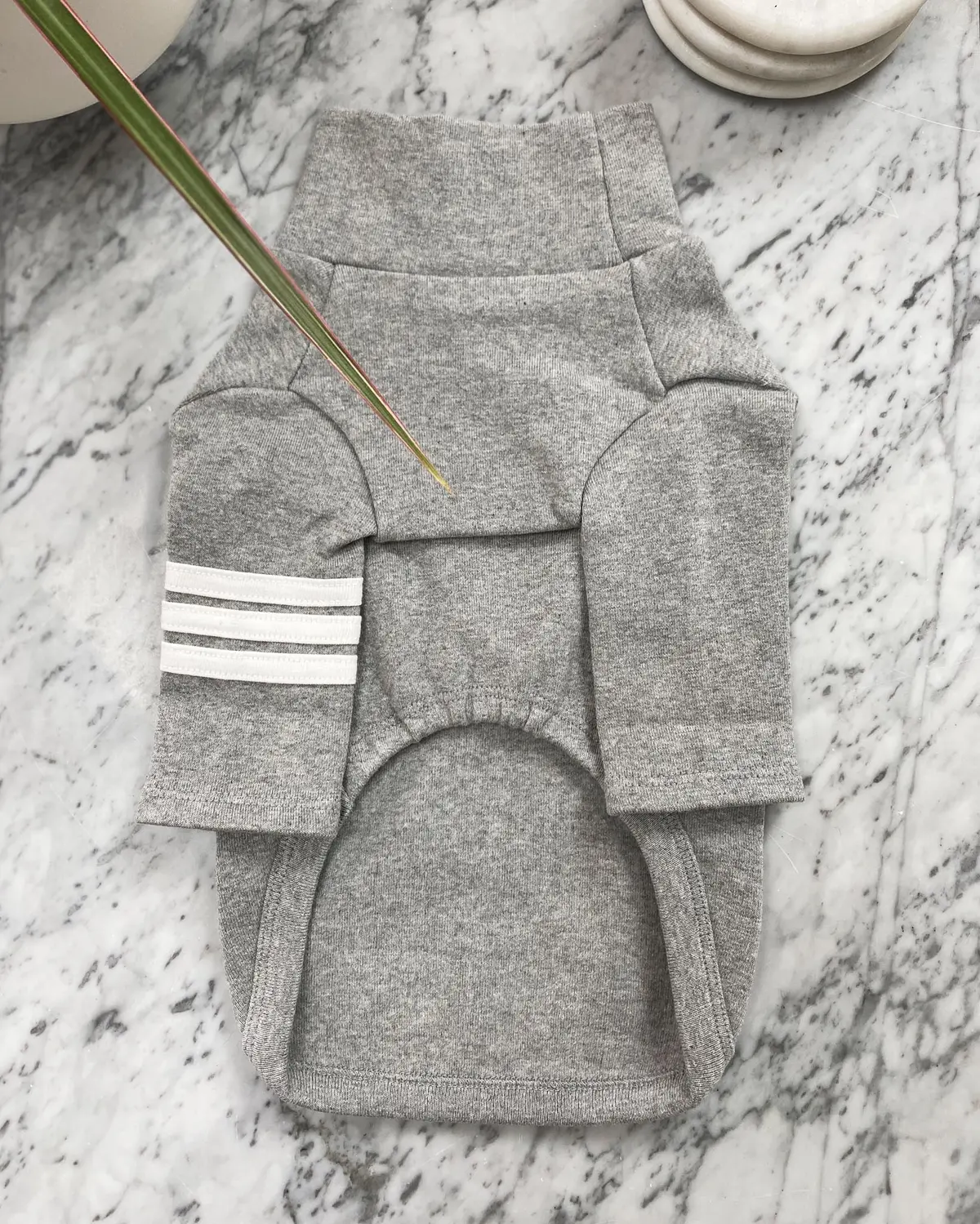 Stripe Point Turtleneck In Grey (Dog & Co. Exclusive) (Final Sale) 1