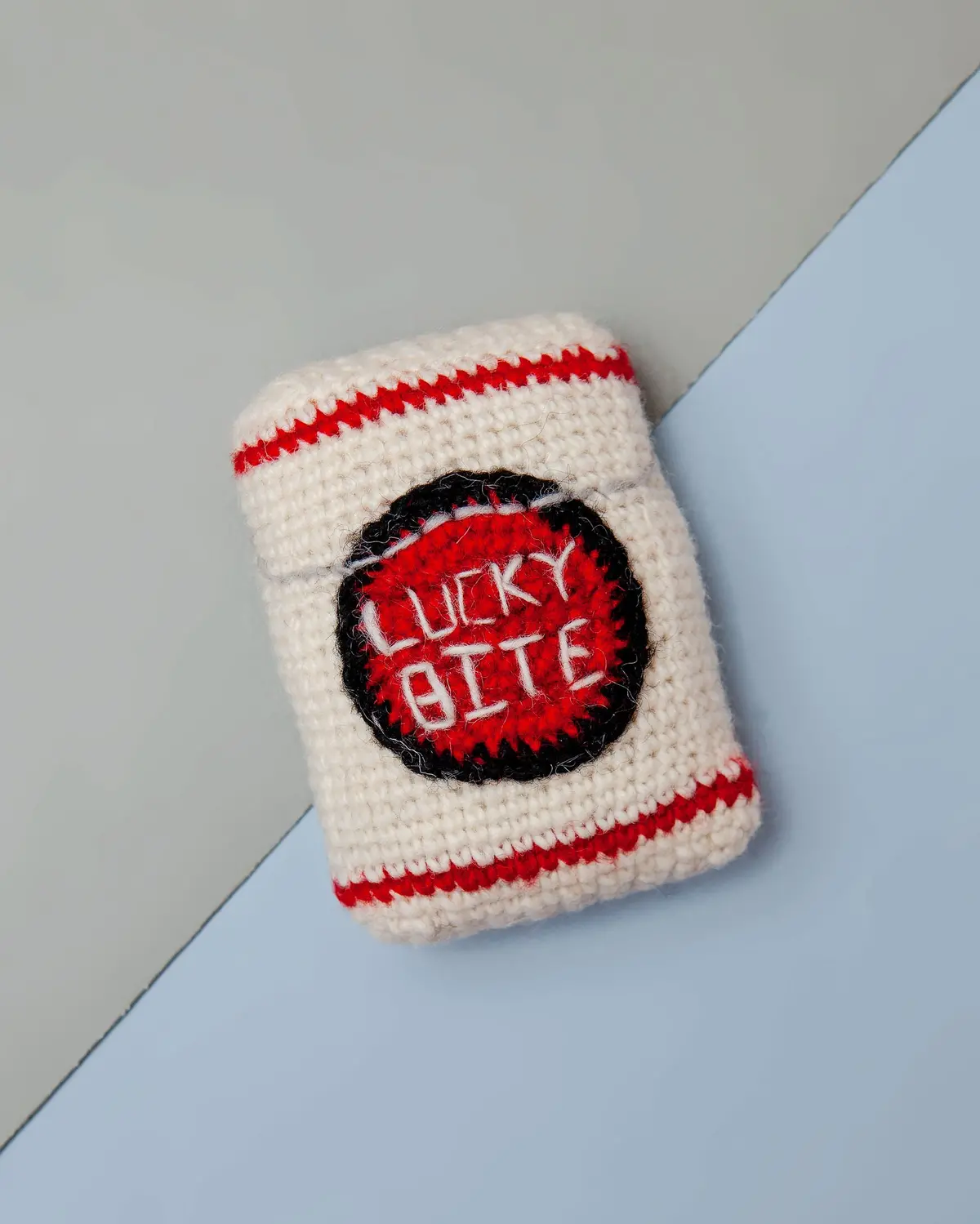 Hand Knit Lucky Bite Dog Toy 1