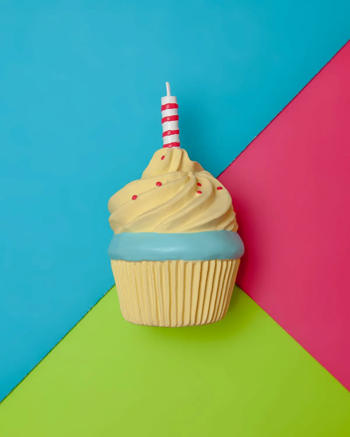 Birthday Cupcake Squeaker Dog Toy 1