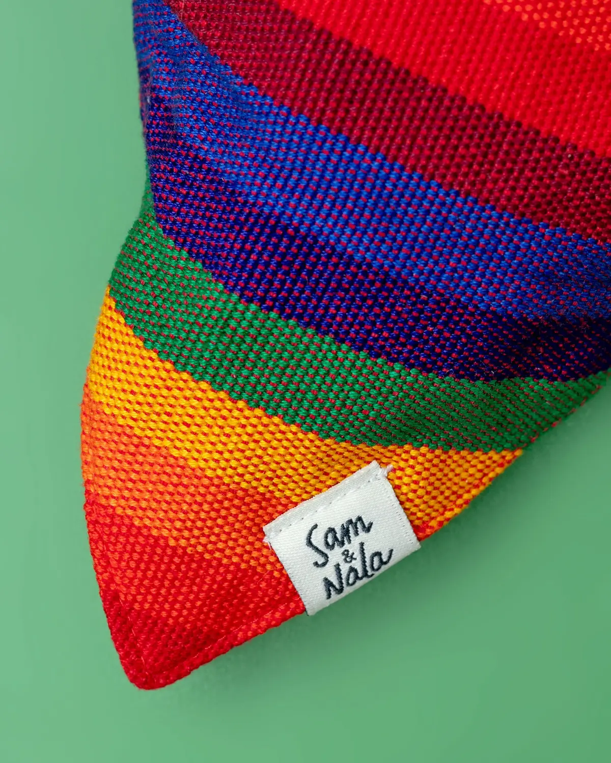 A Case Of Stripes Dog Bandana In Rainbow (Final Sale) 1