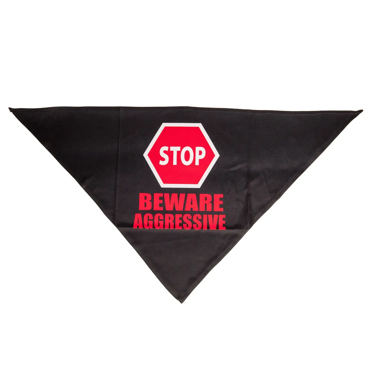 Yellow Dog Design | Beware Aggressive Sign Bandana 1