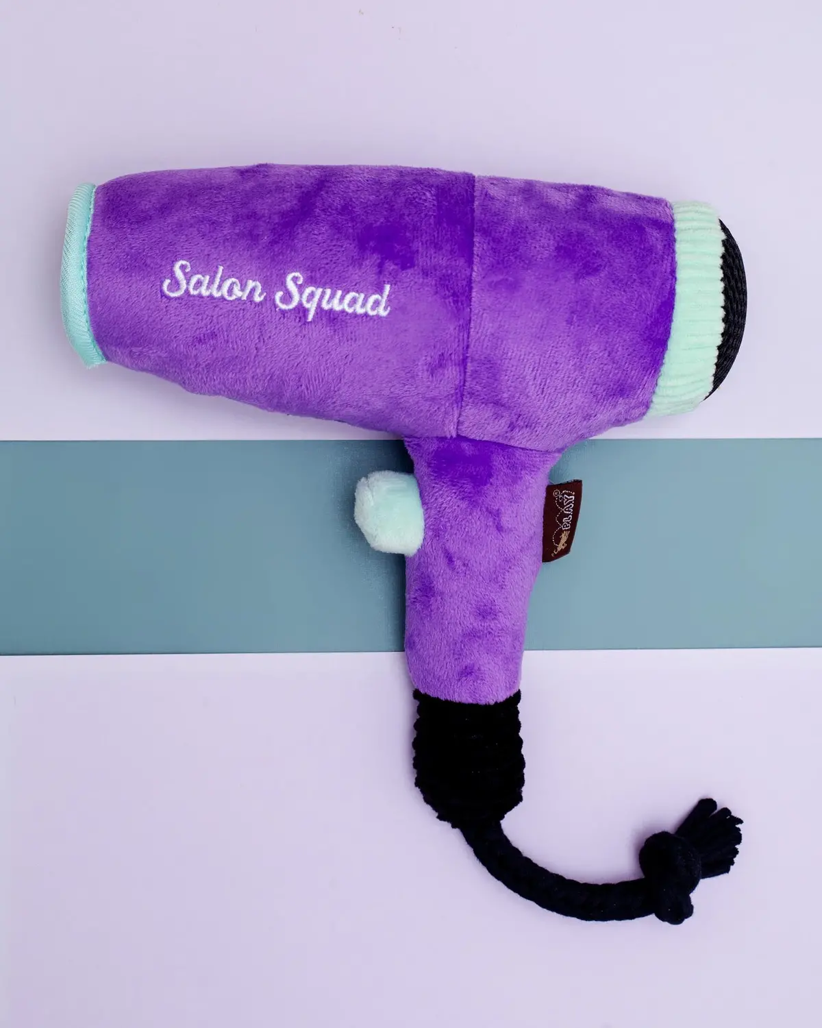 Howlin' Hair Dryer Squeaky Plush Dog Toy 1