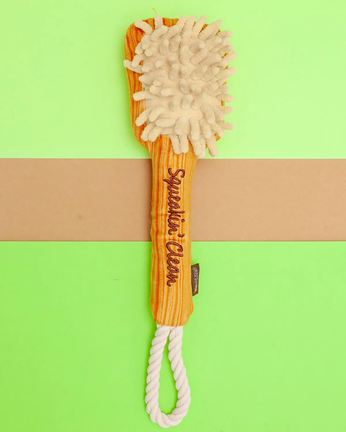Bark N' Bristles Squeaky Plush Dog Toy 1
