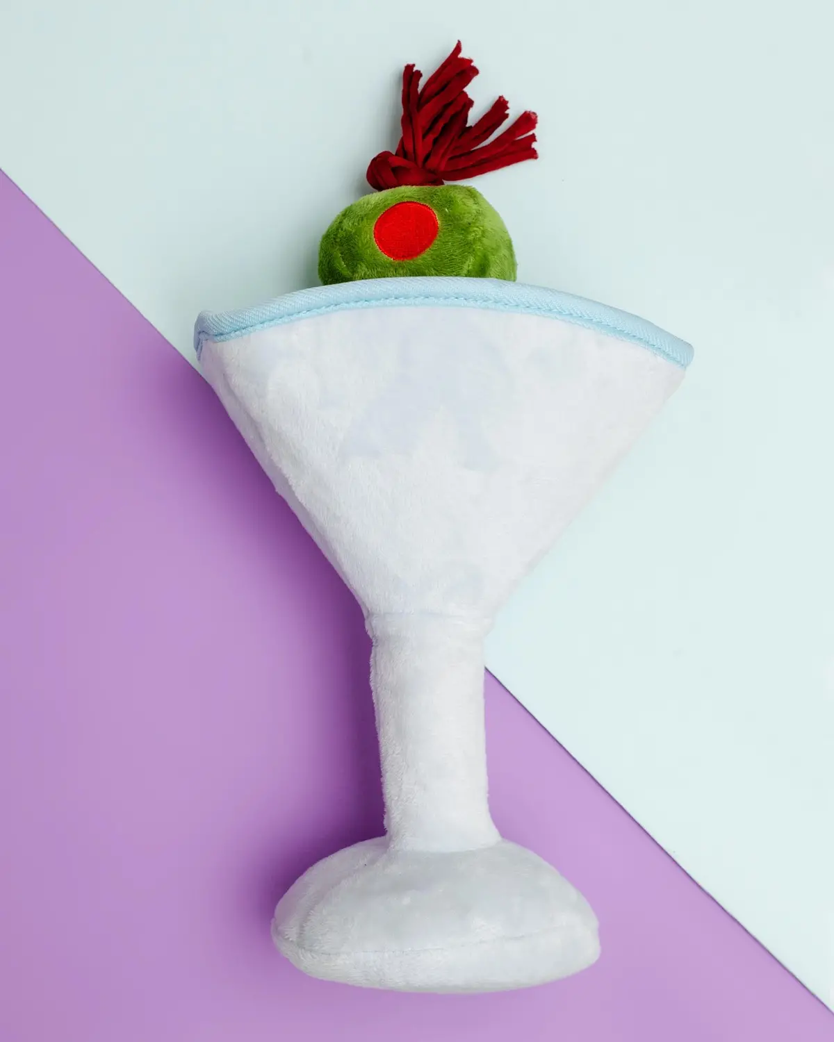 Martini Pawtini Squeaky Plush Dog Toy 1