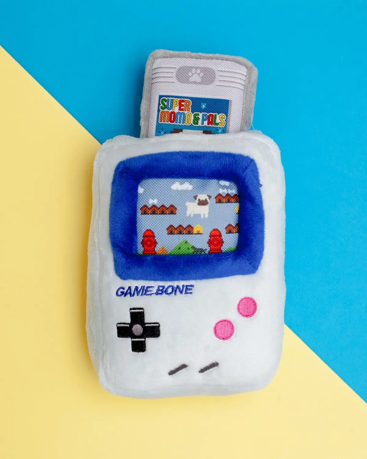 Game Bone Squeaky Plush Dog Toy 1