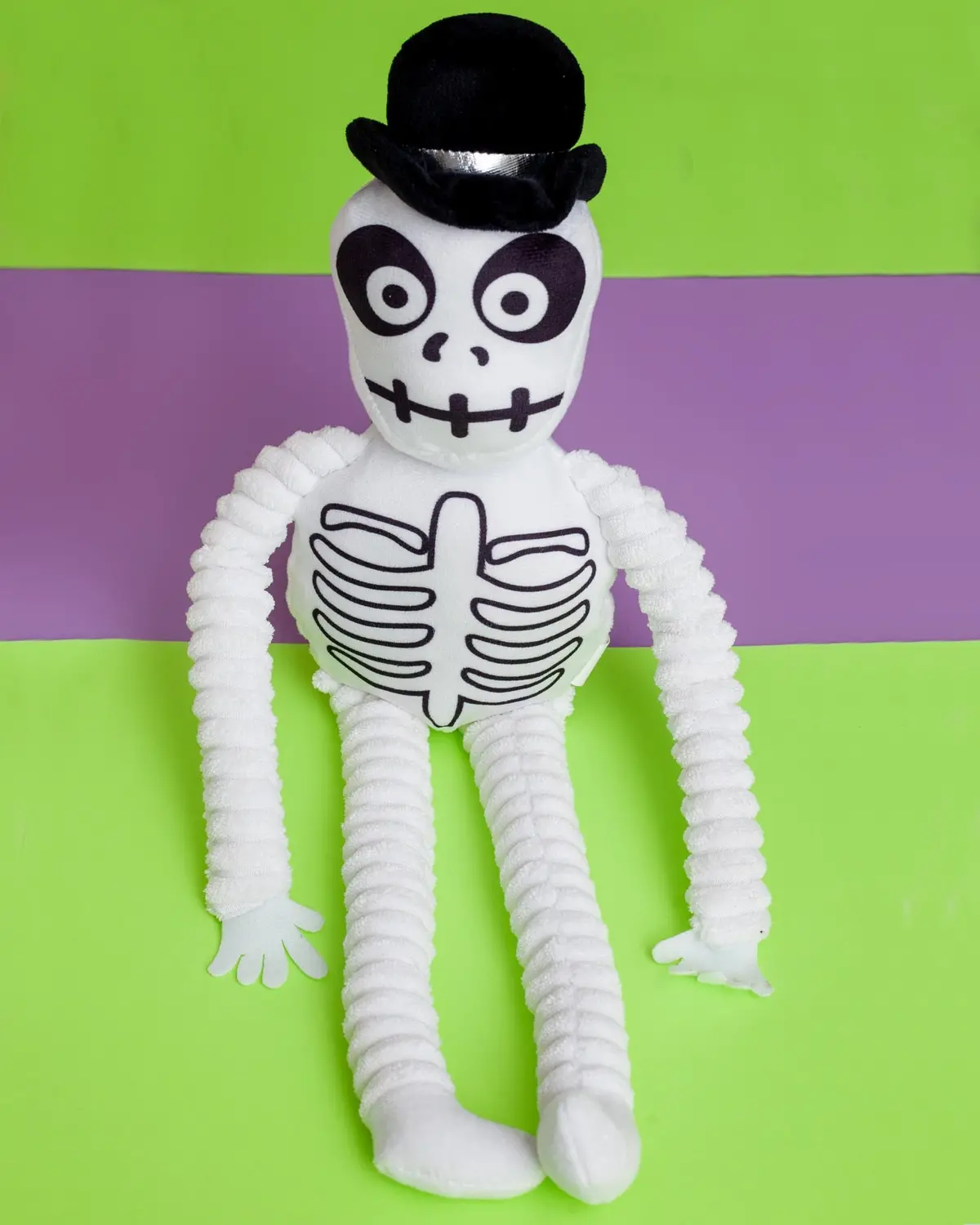 Spooky Skeleton Squeaky Dog Toy 1