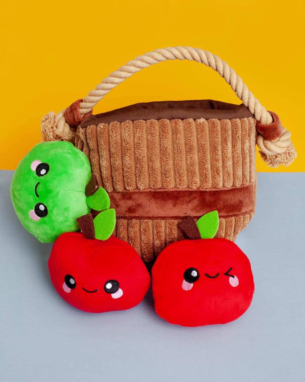 Apple Basket Squeaky Dog Toy 1