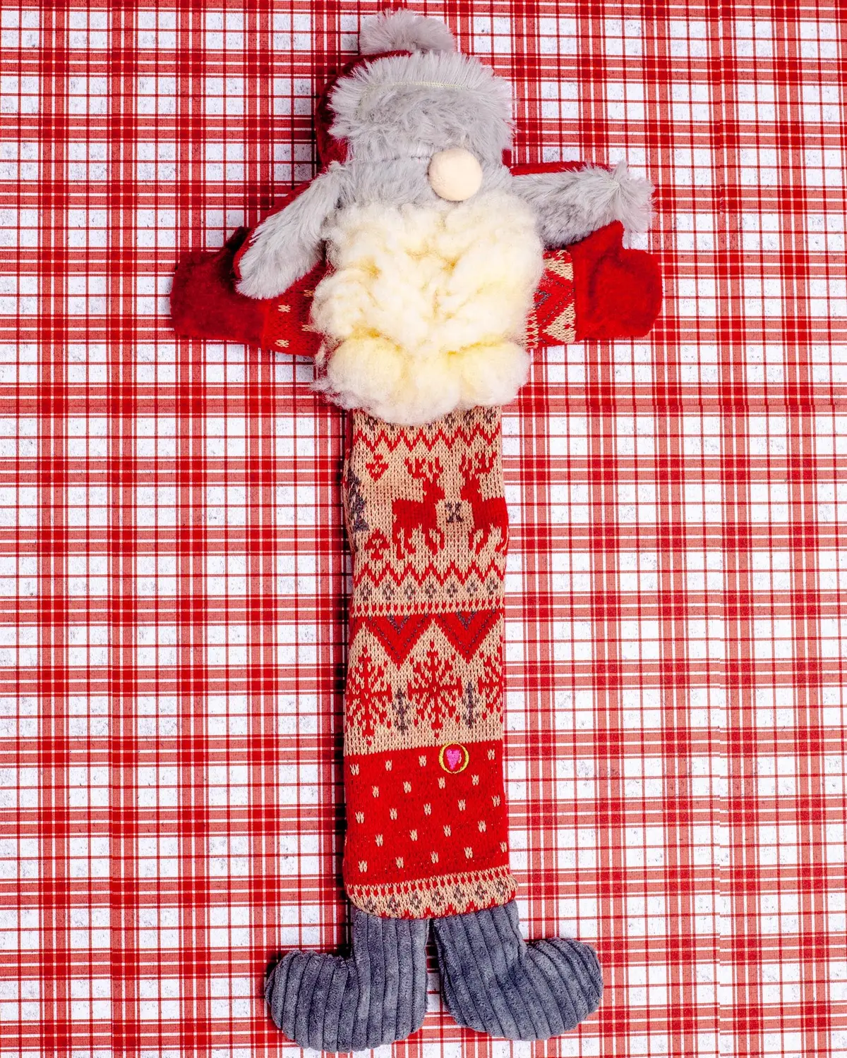 Trapper Hat Santa Gnome Plush Dog Toy (Final Sale) 1