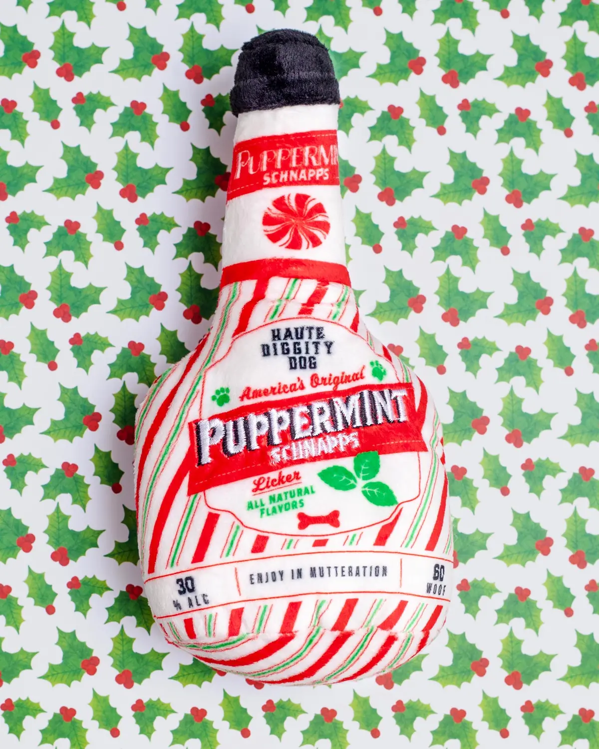 Puppermint Schnapps Squeaky Plush Dog Toy 1