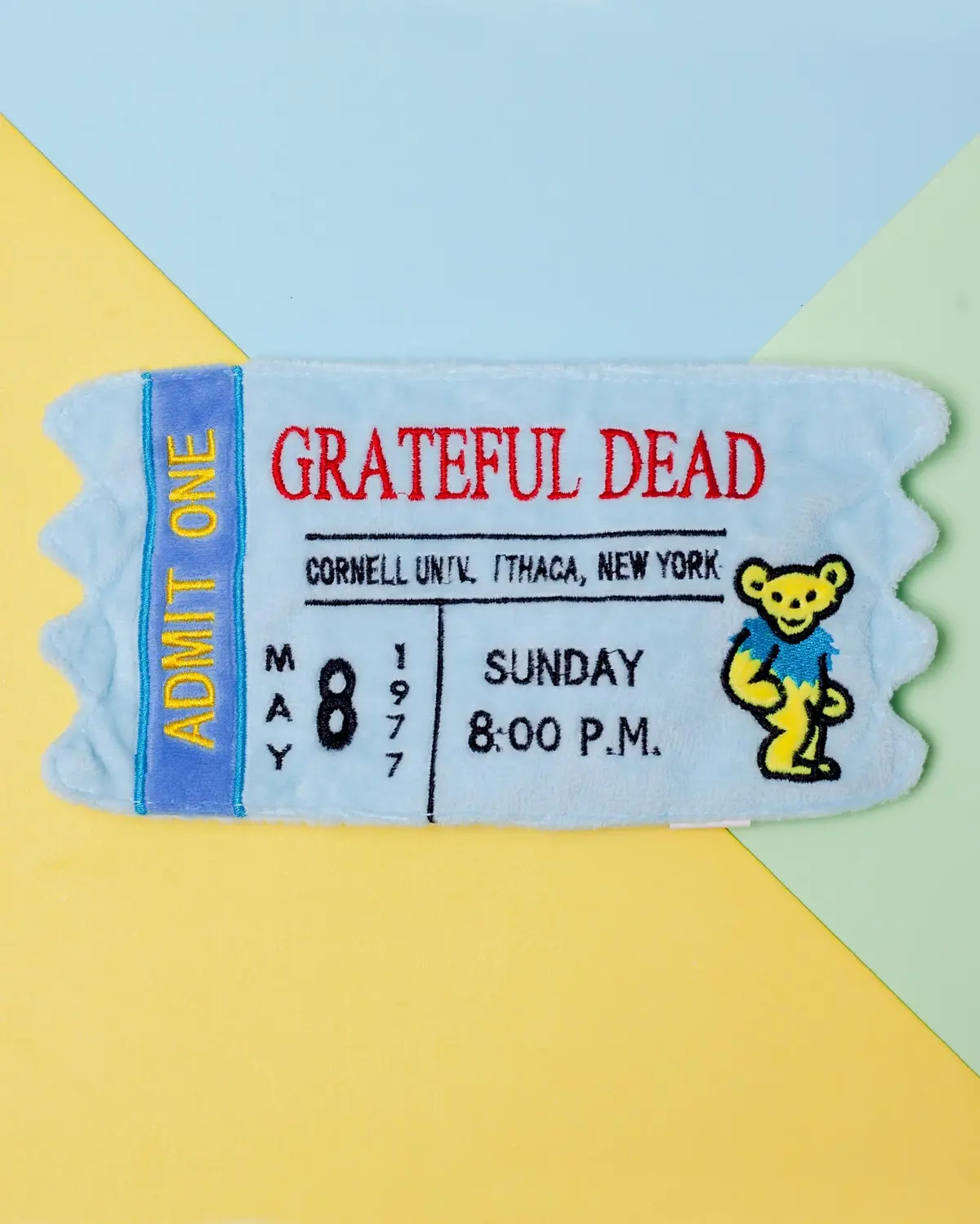Grateful Dead Concert Ticket Plush Toy 1