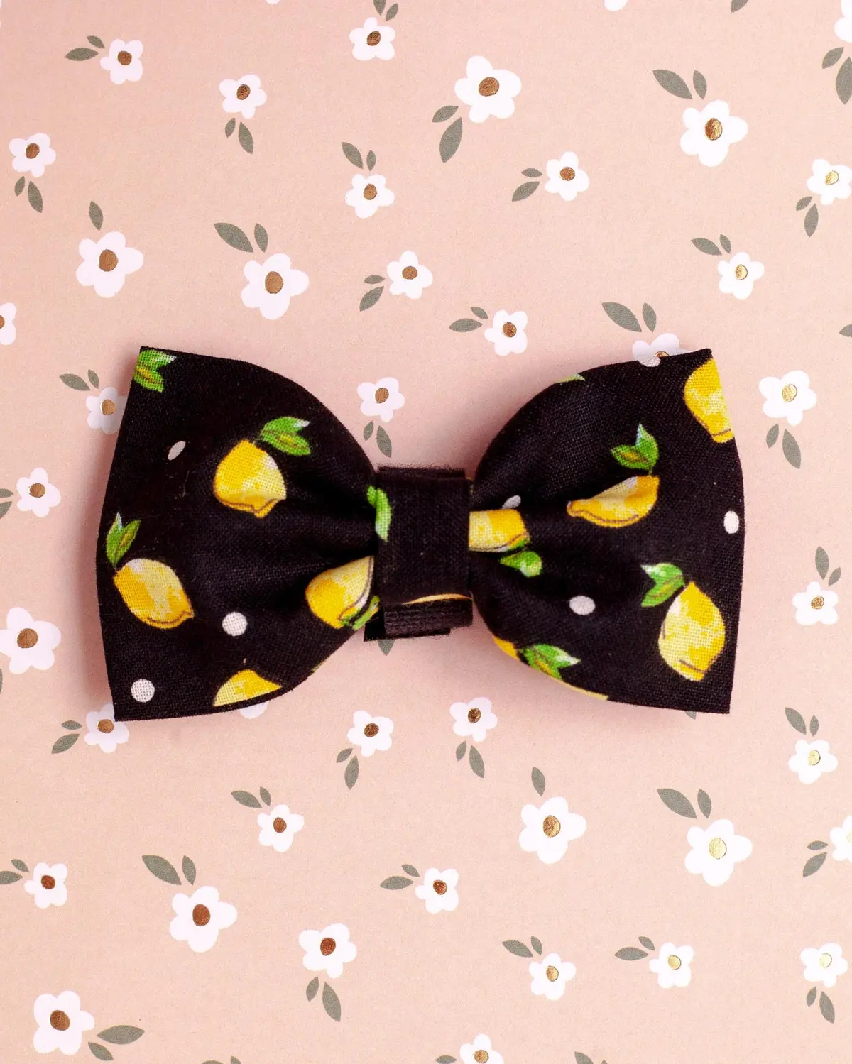 Dog Bow Tie W/ Lemons (Made In The Usa) (Final Sale) 1