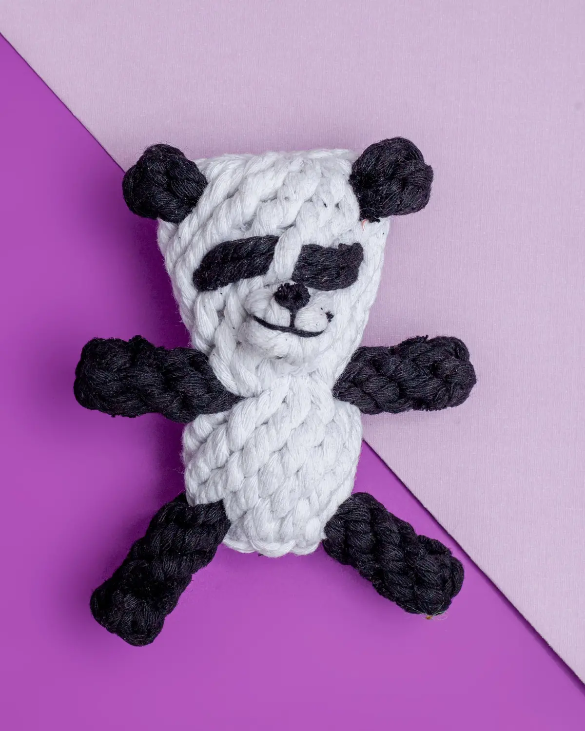 Tumbles The Panda Rope Dog Toy 1