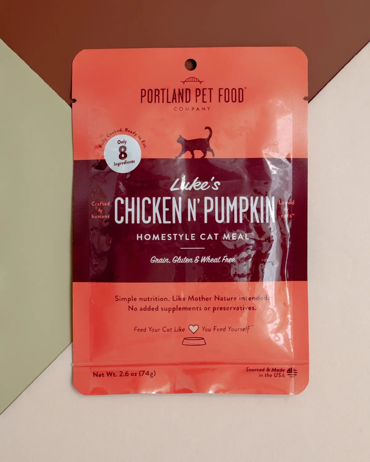 Luke's Chicken N' Pumpkin Cat Meal Pouch 1