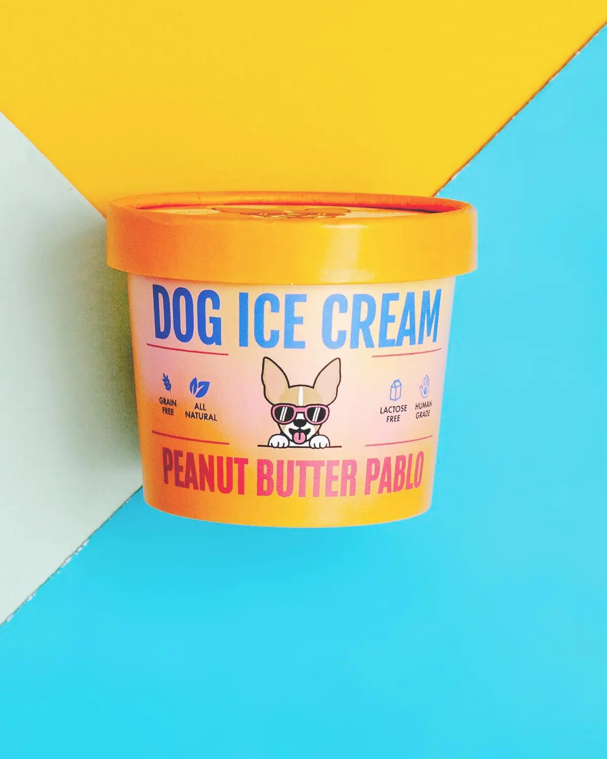 Peanut Butter Pablo Human Grade Dog Ice Cream Mix (Lactose-Free) 1