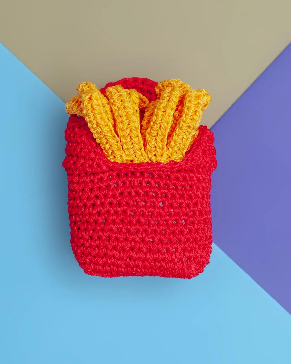 French Fries Squeaky Knit Dog Toy 1
