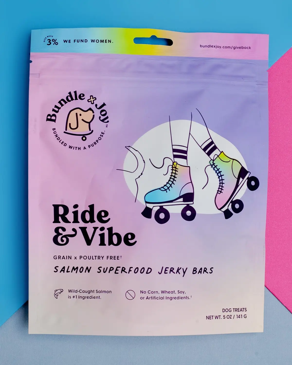 Ride & Vibe Salmon Superfood Jerky Dog Treats (Made In The Usa) 1
